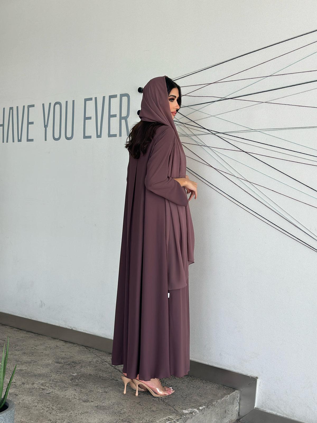 Sultana Purple Abaya- Elita