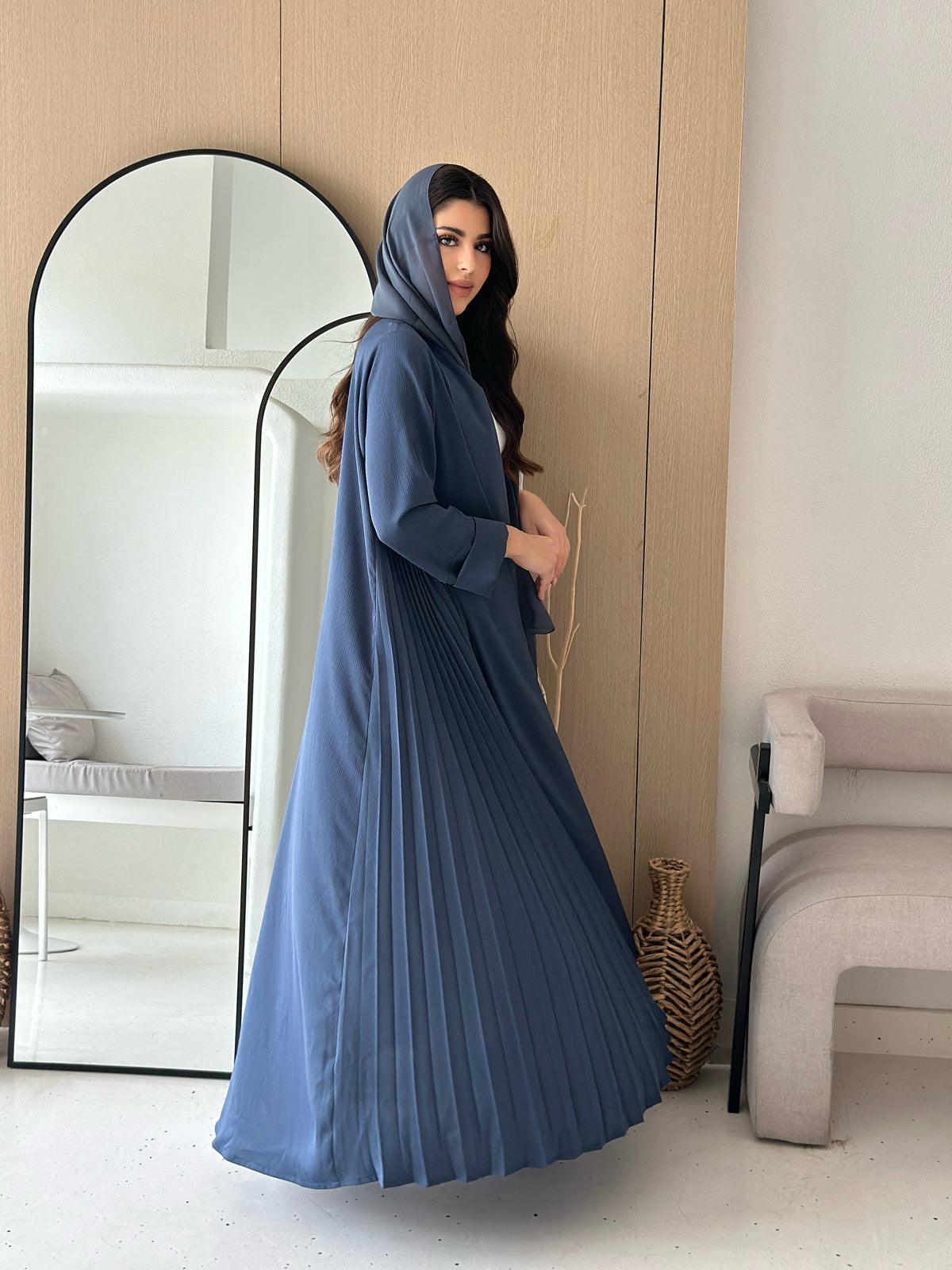 Mirage Navy Blue Abaya- Elita