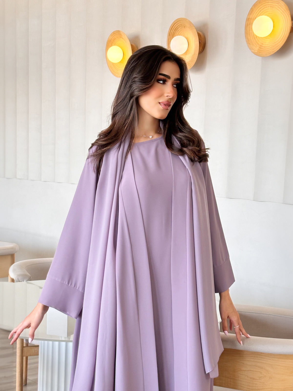 Aziza Purple Abaya