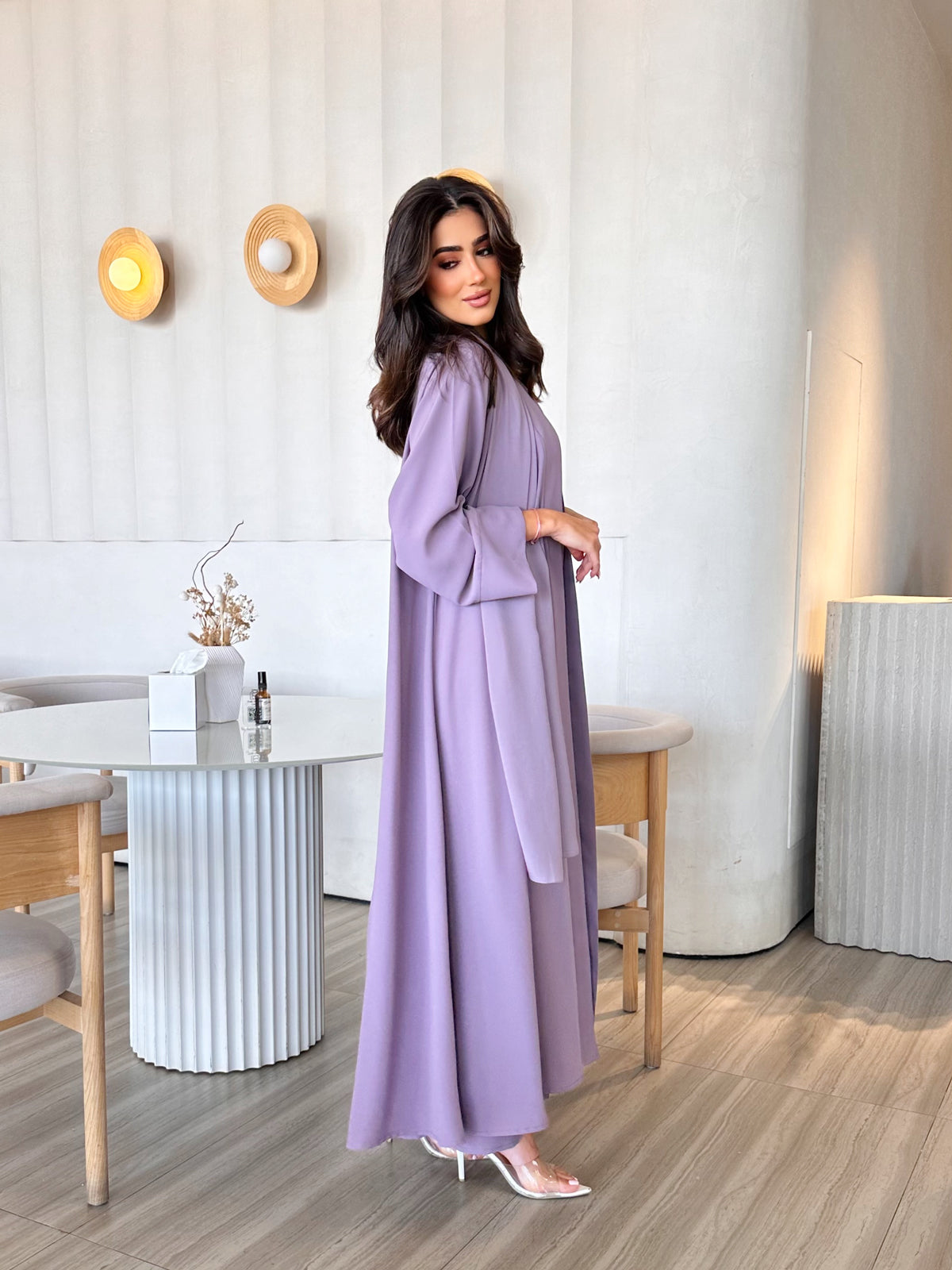 Aziza Purple Abaya