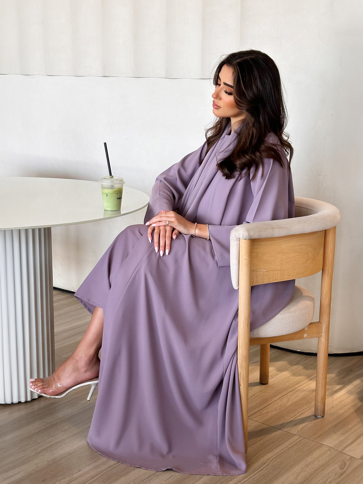 Aziza Purple Abaya