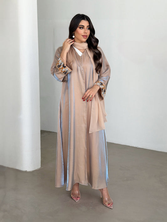 Jawhara Orange Abaya