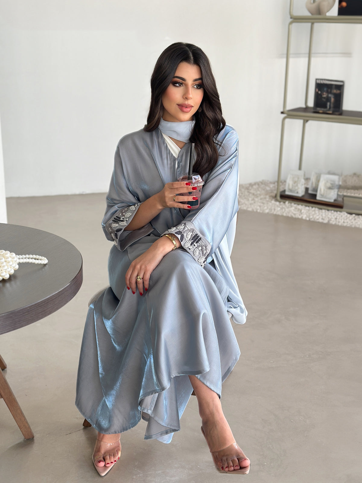Jawhara Blue Abaya