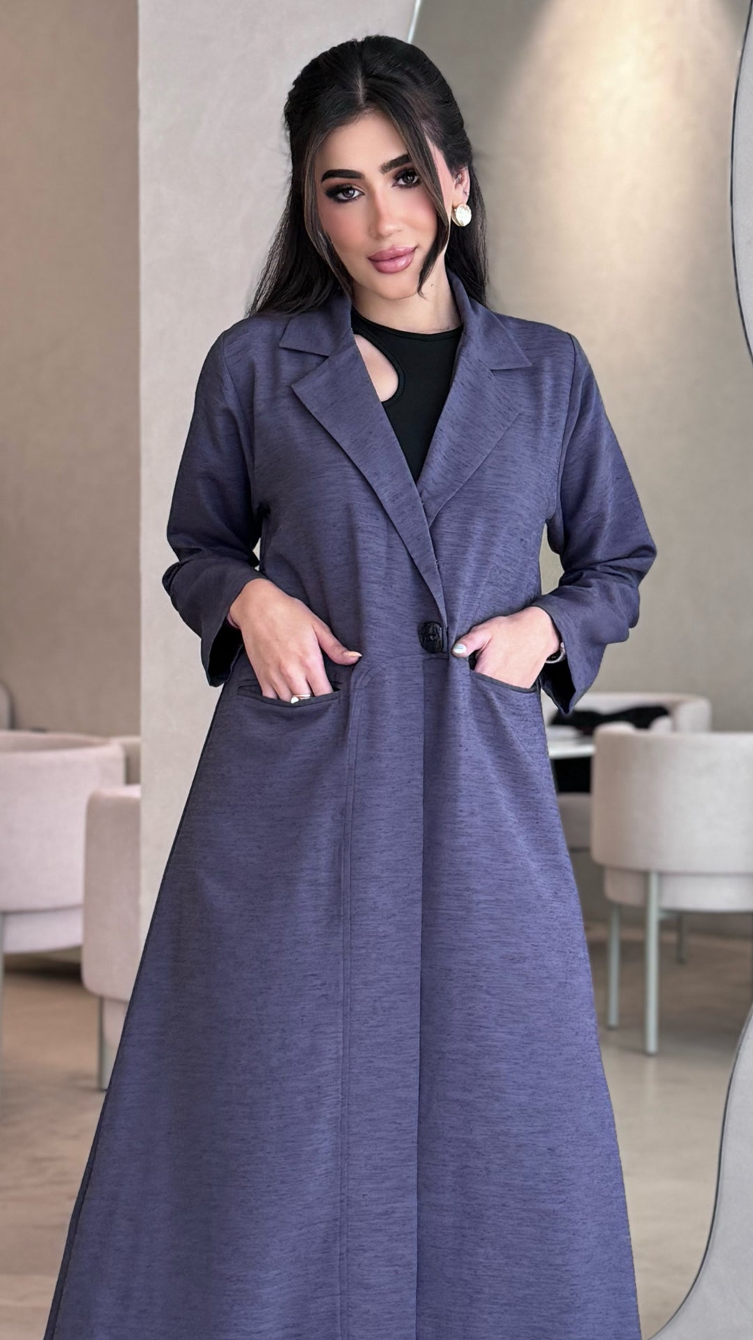 Ghadah Grey Abaya