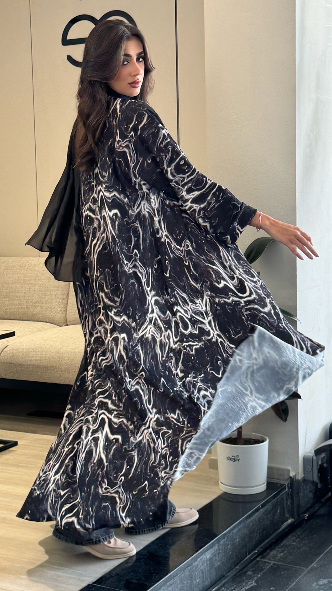 Serene Black Abaya