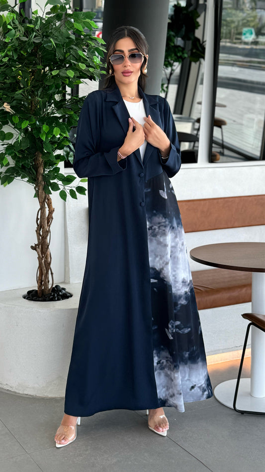 Dalal Navy Blue Abaya