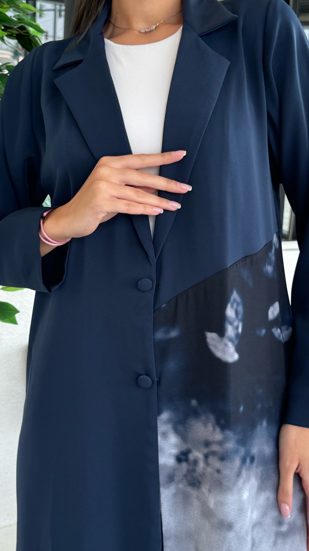Dalal Navy Blue Abaya