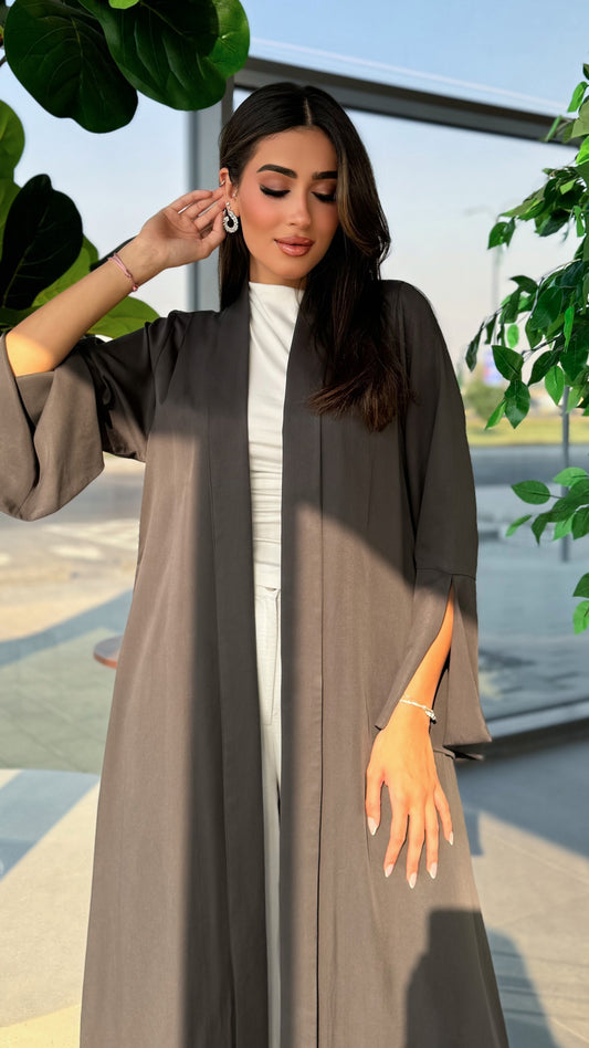Maya Dark Grey Abaya