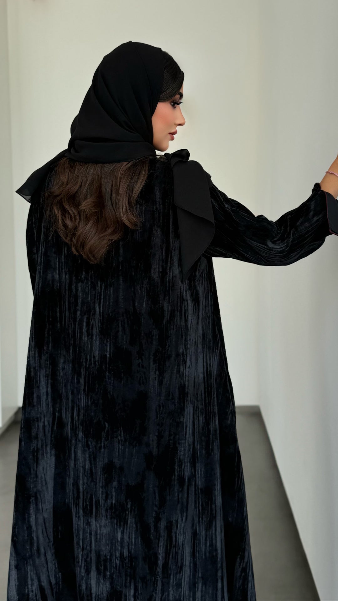 Talia Black Abaya