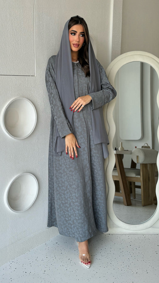 Ghazal Light Grey Abaya