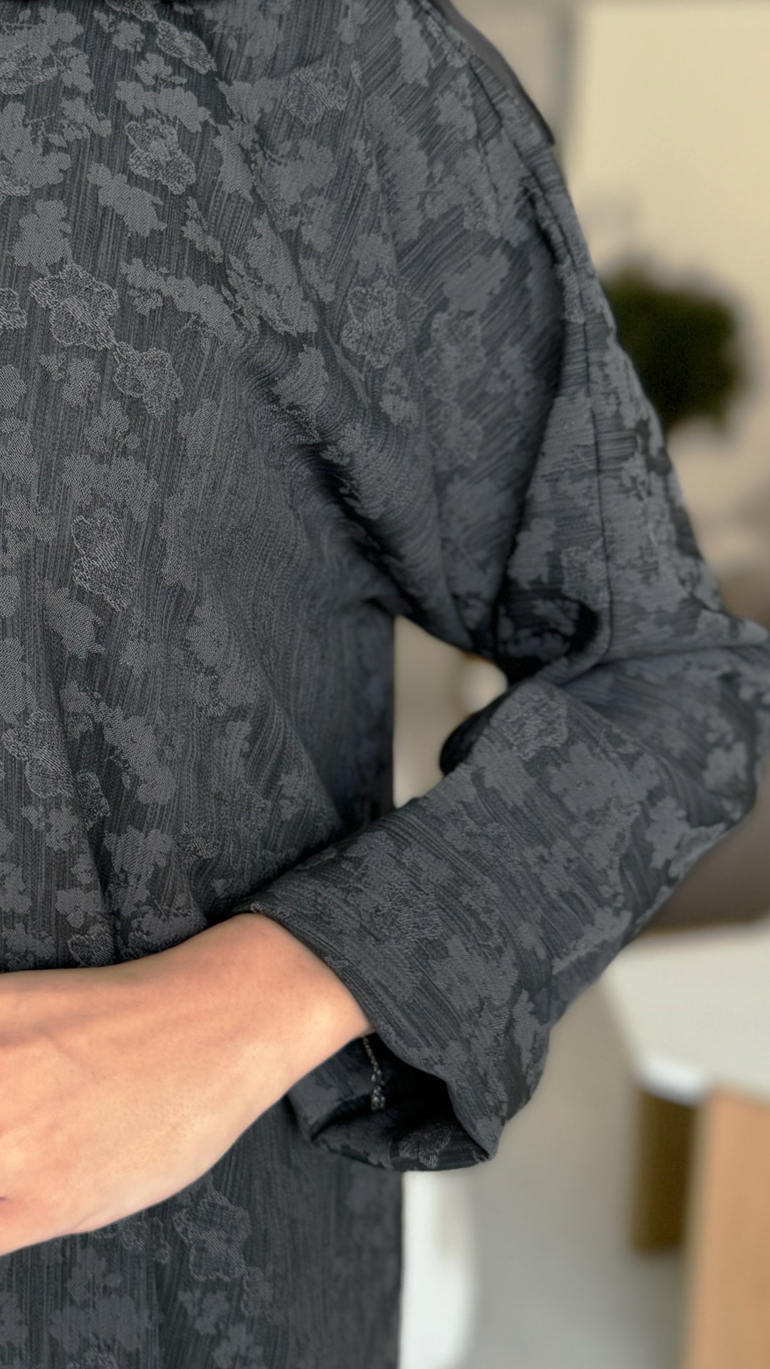 Ghazal Dark Grey Abaya