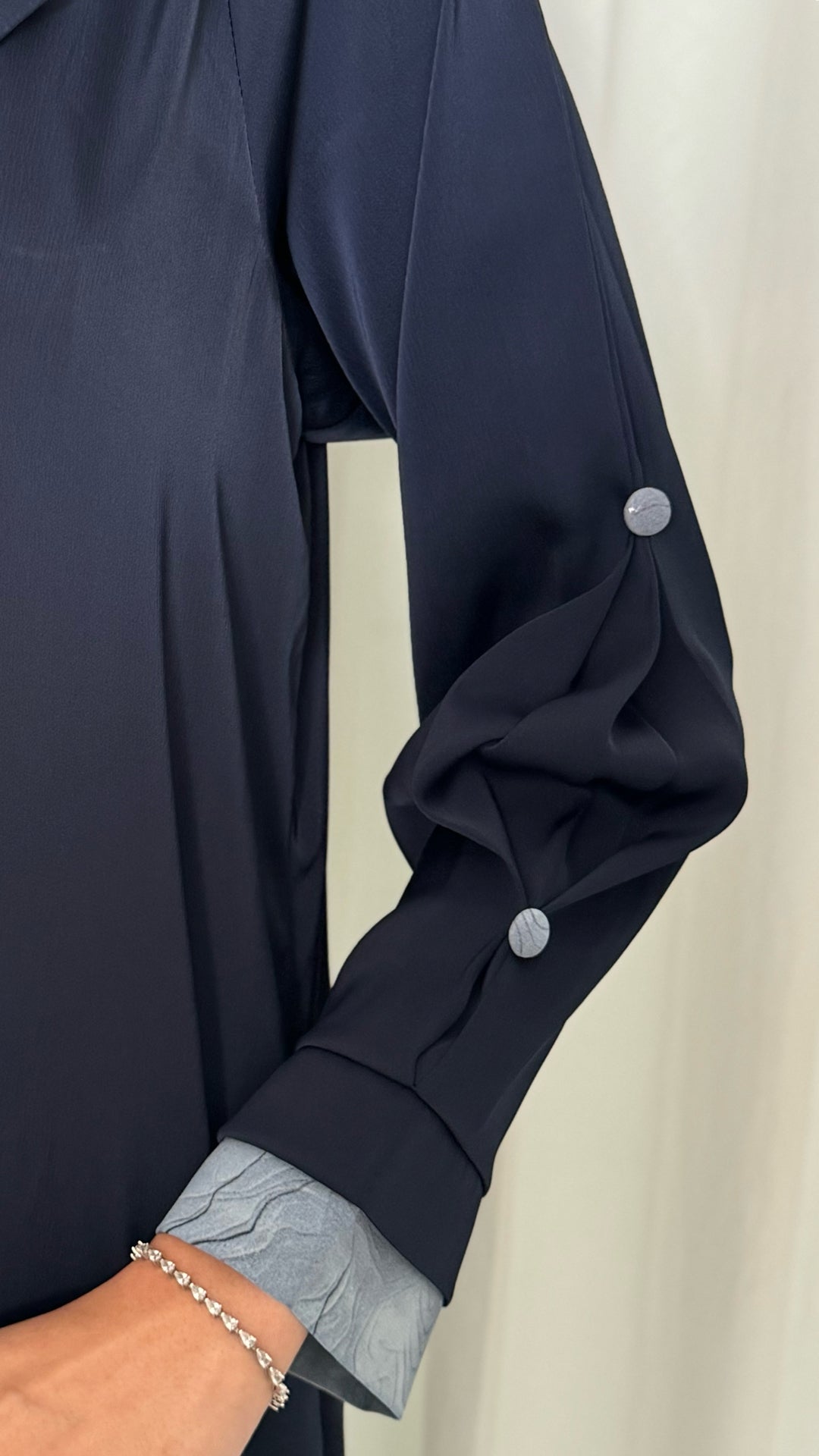 Farah Navy Blue Abaya