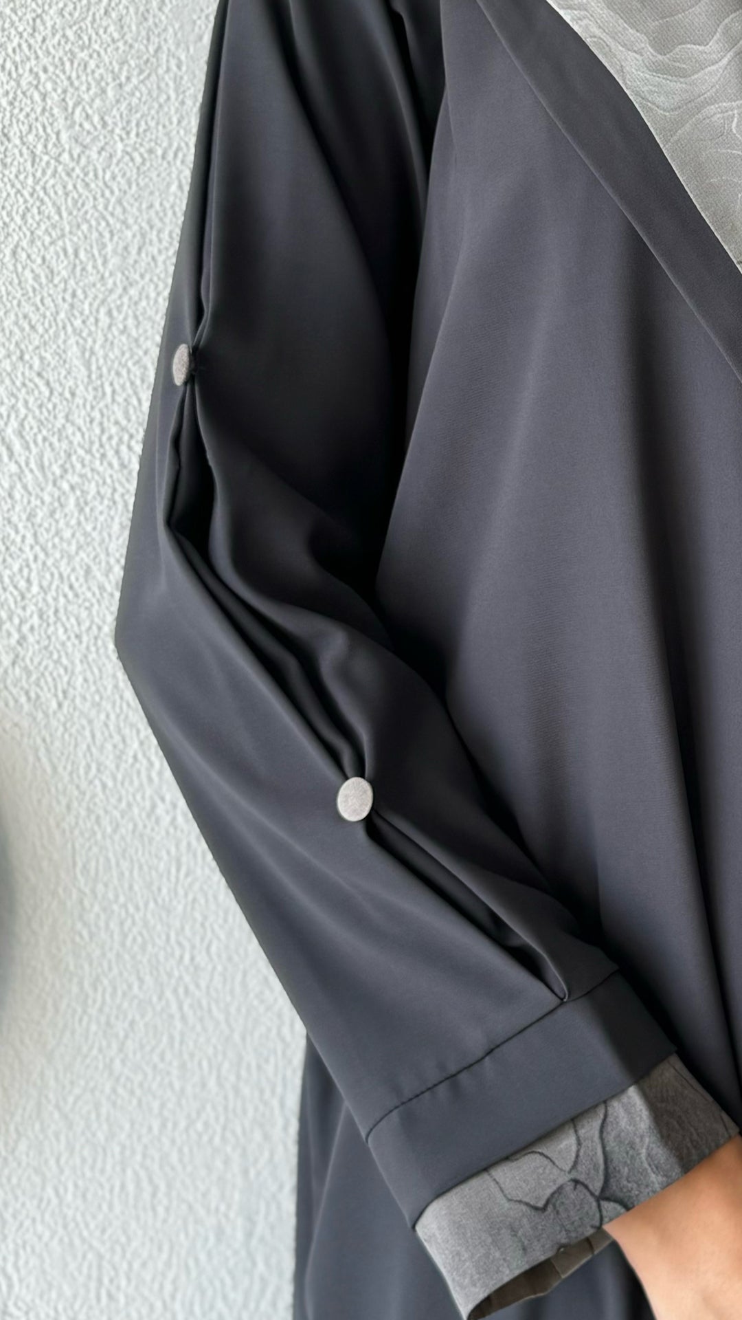 Farah Dark Grey Abaya