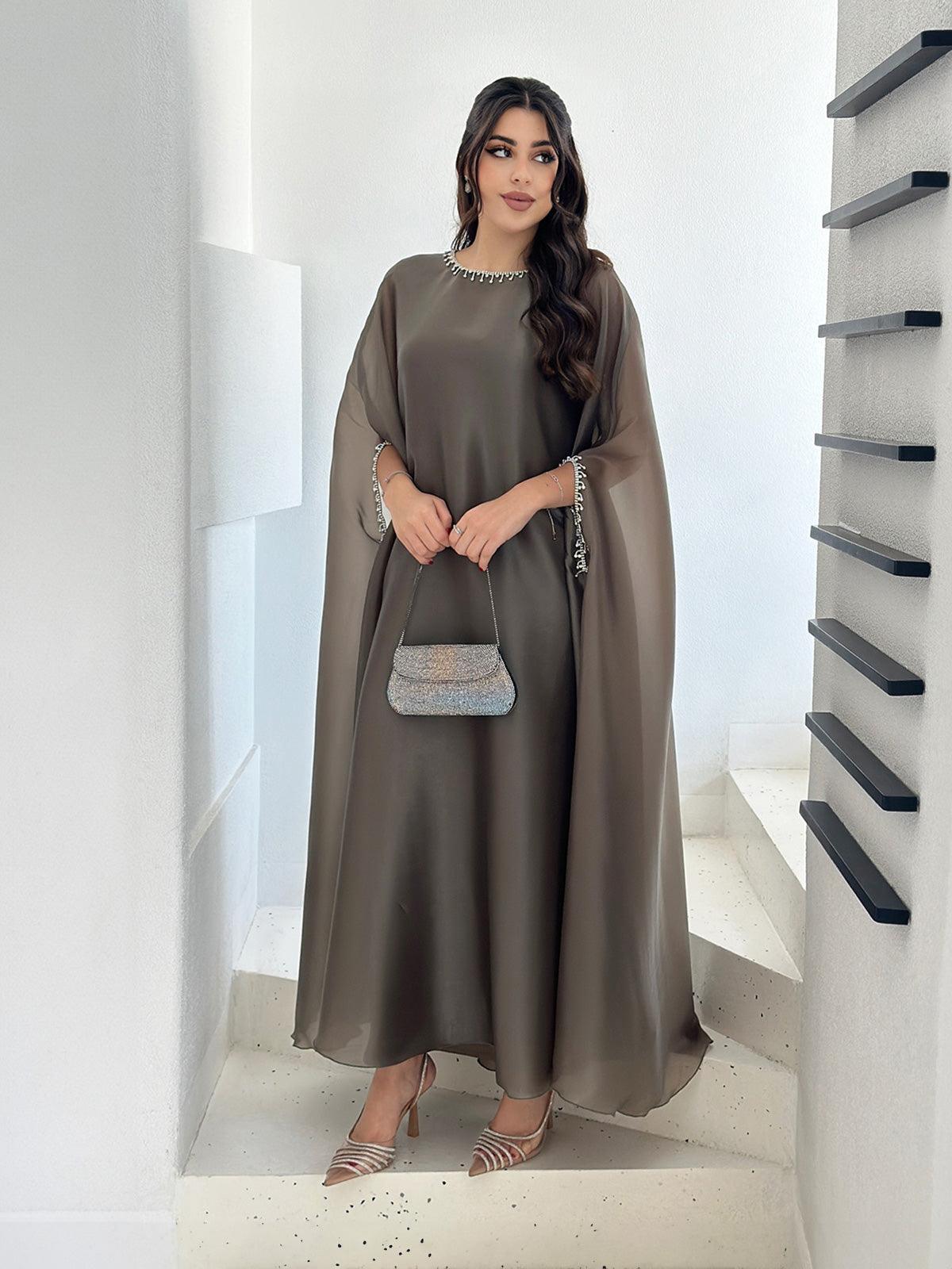 Lulu Organza Olive Green Dress