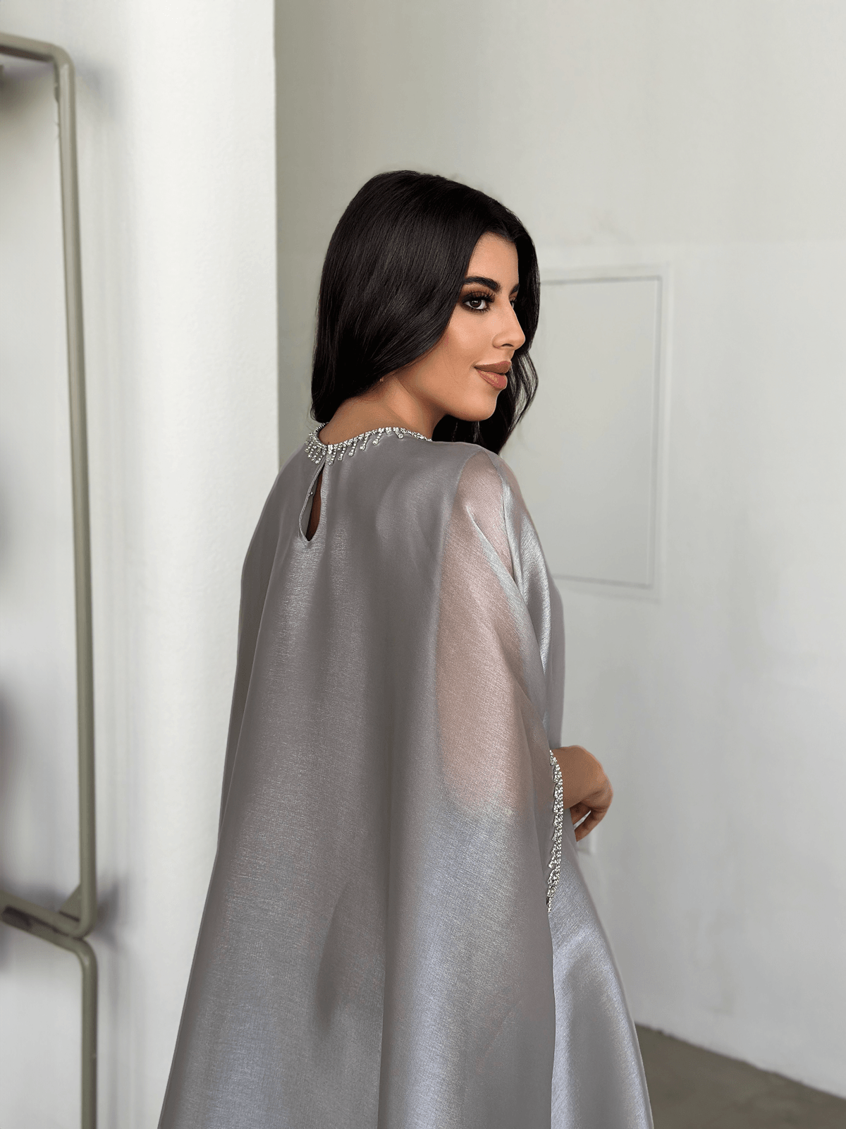 Lulu Organza Grey Dress