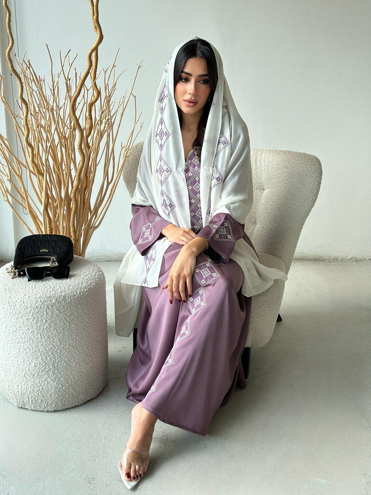 Vintage Purple Kaftan Abaya