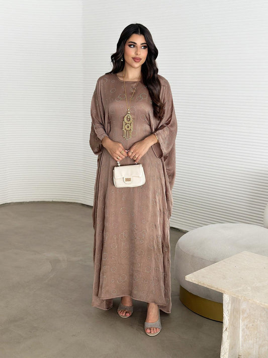 Layla Brown Kaftan Abaya