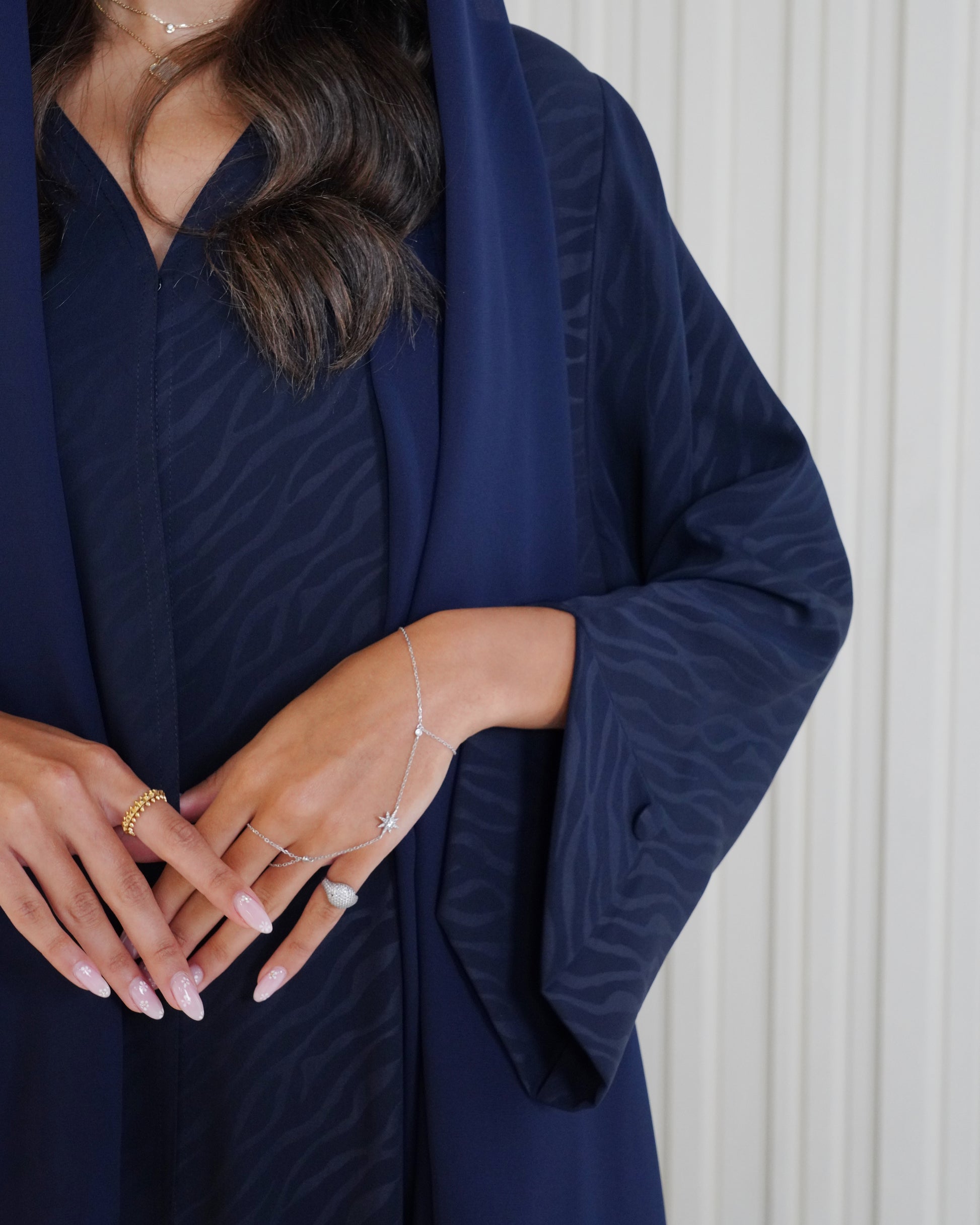 Nerissa Navy Blue Abaya