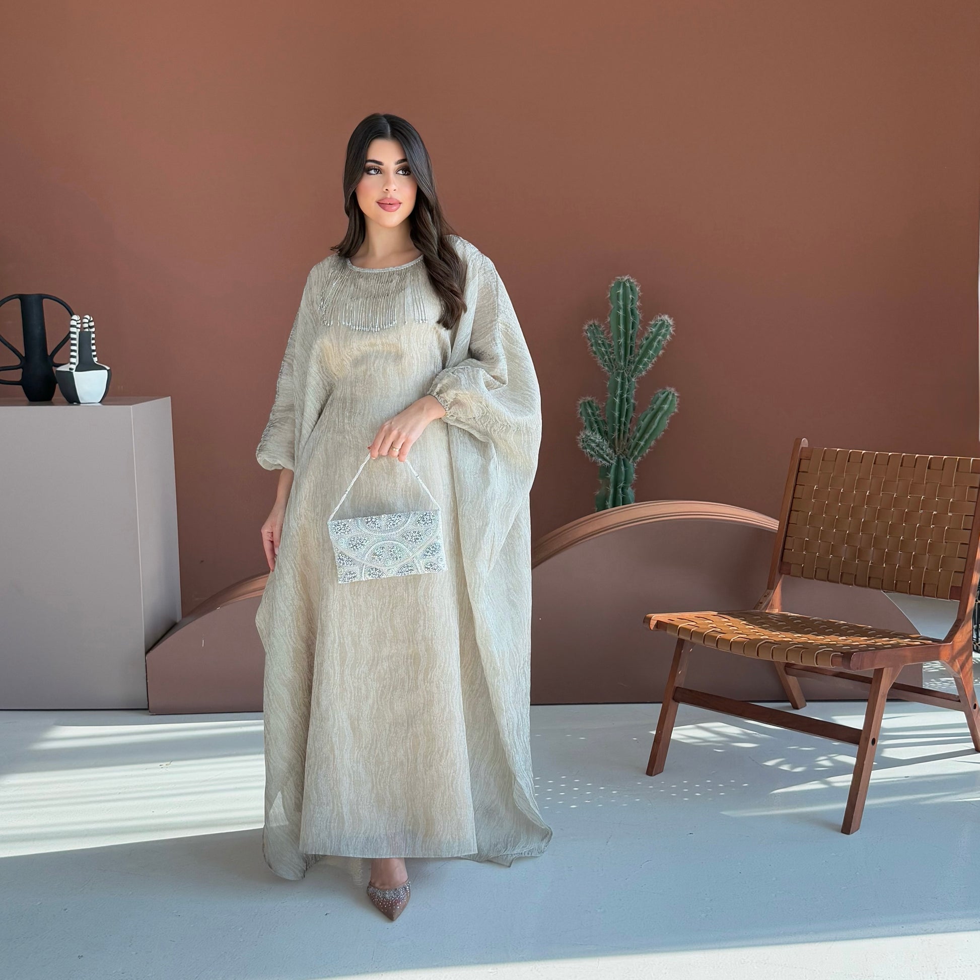 Zahra Beige Dress