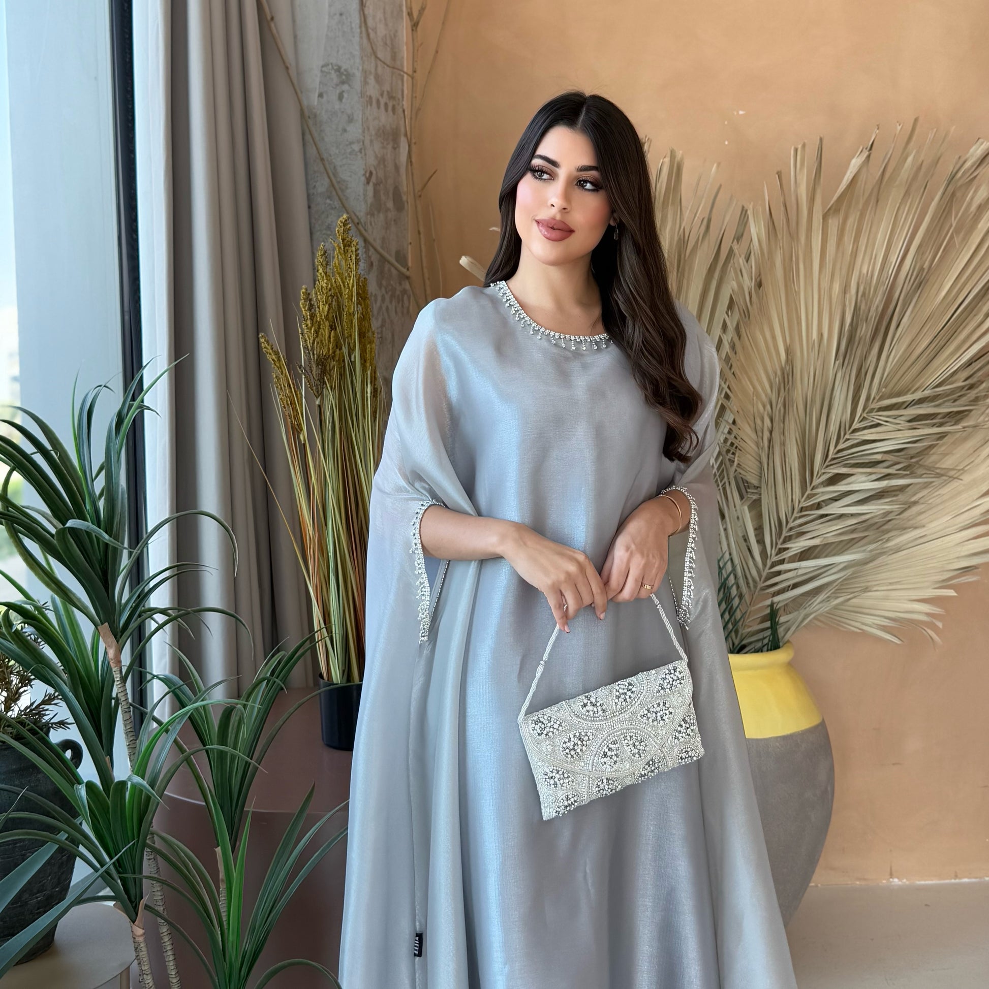 Lulu Organza Grey Dress