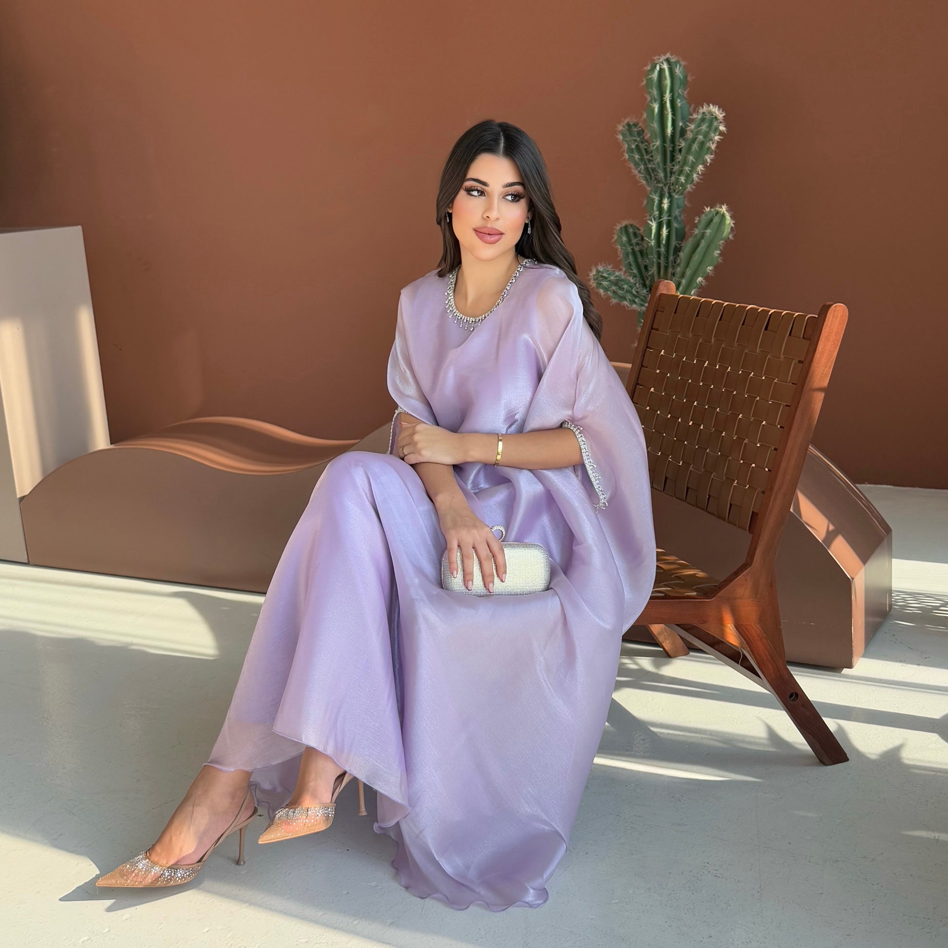 Lulu Organza Purple Dress