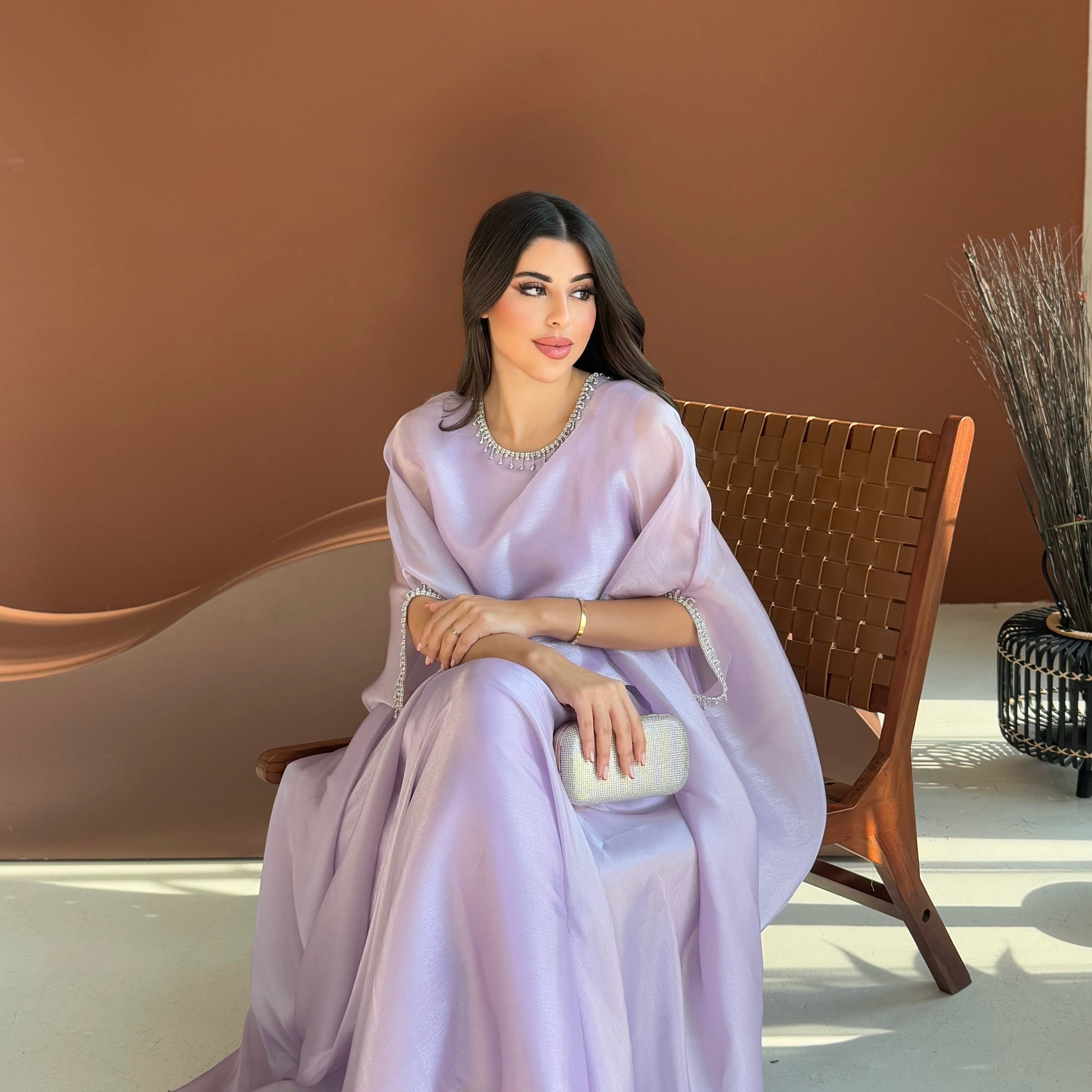 Lulu Organza Purple Dress