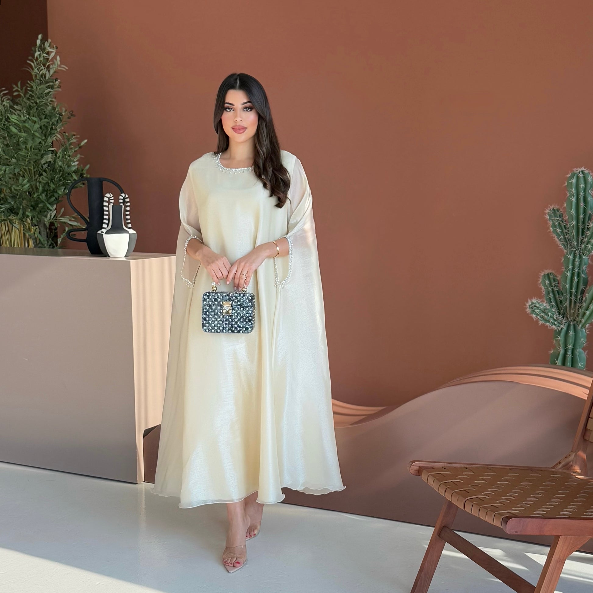 Lulu Organza Off White Dress