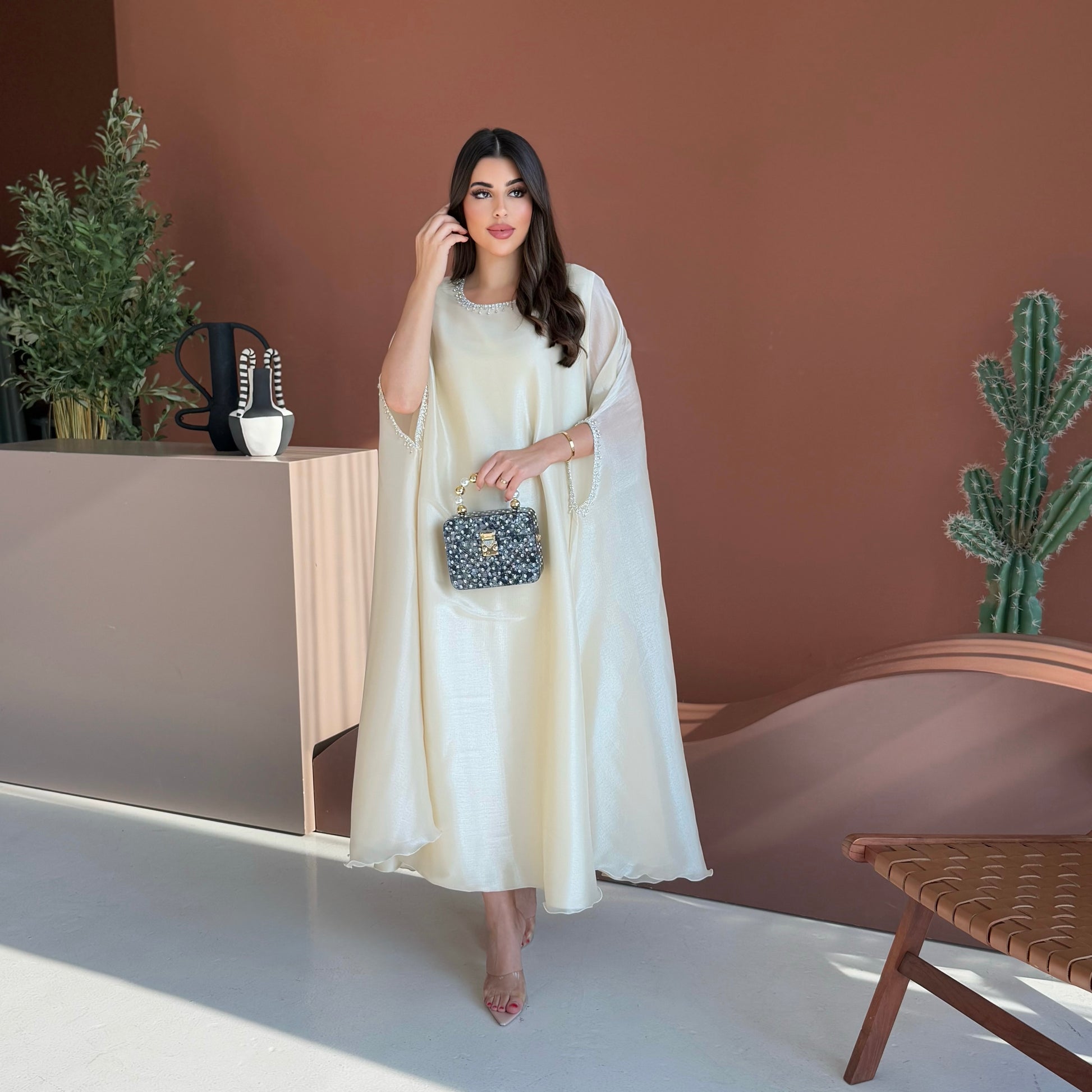 Lulu Organza Off White Dress