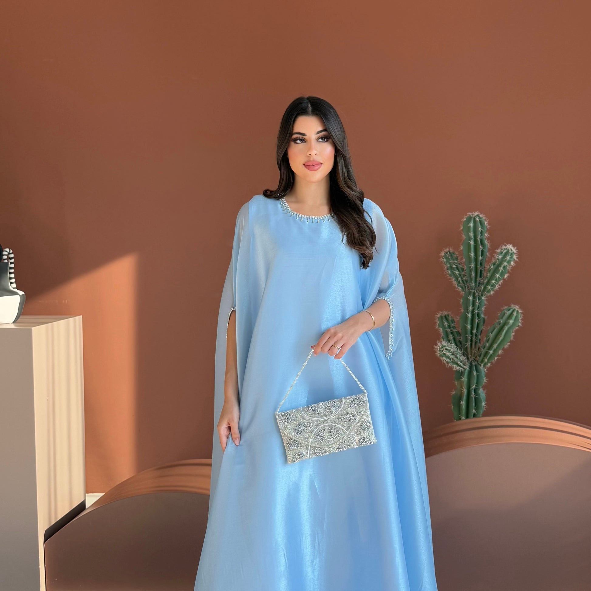 Lulu Organza Baby Blue Dress
