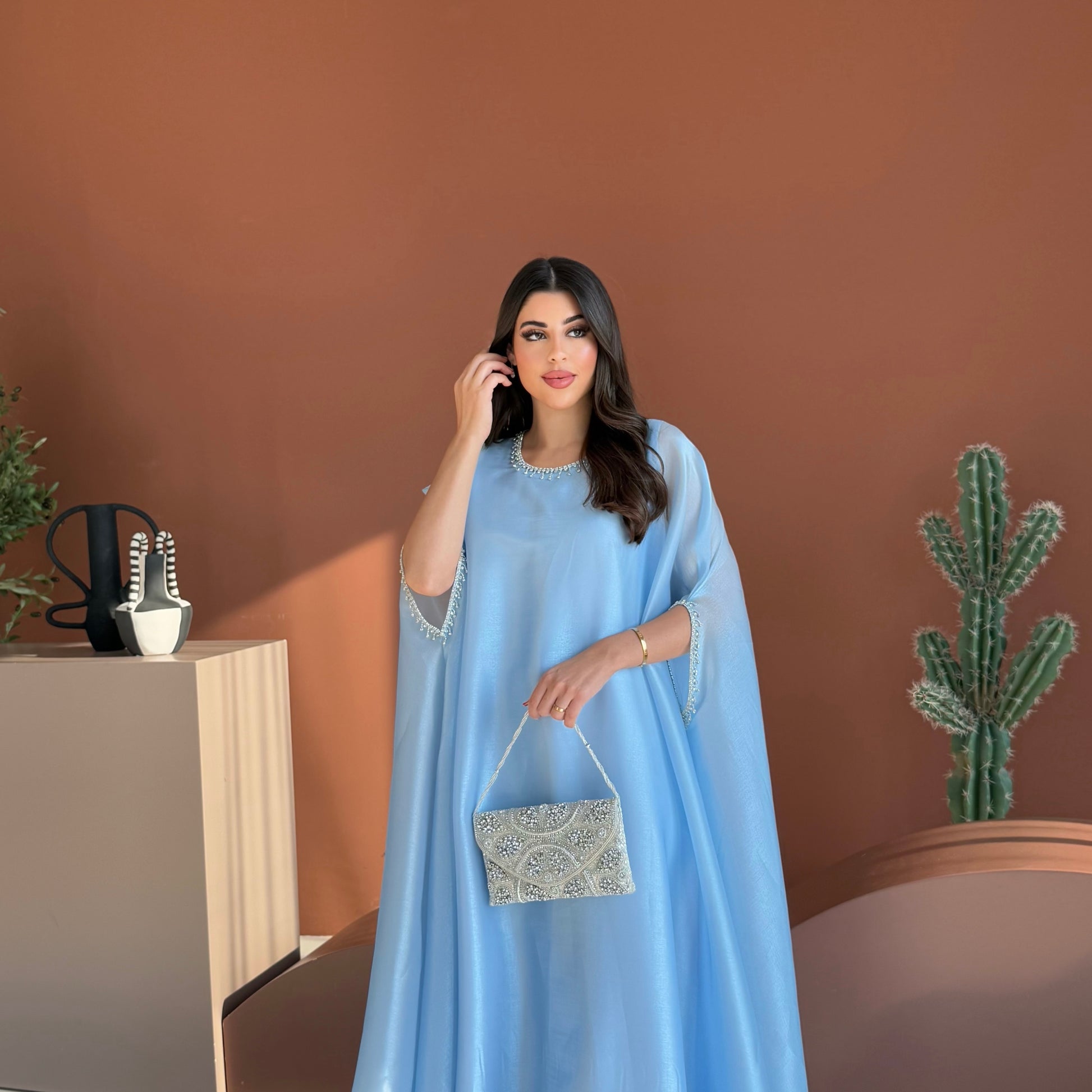 Lulu Organza Baby Blue Dress