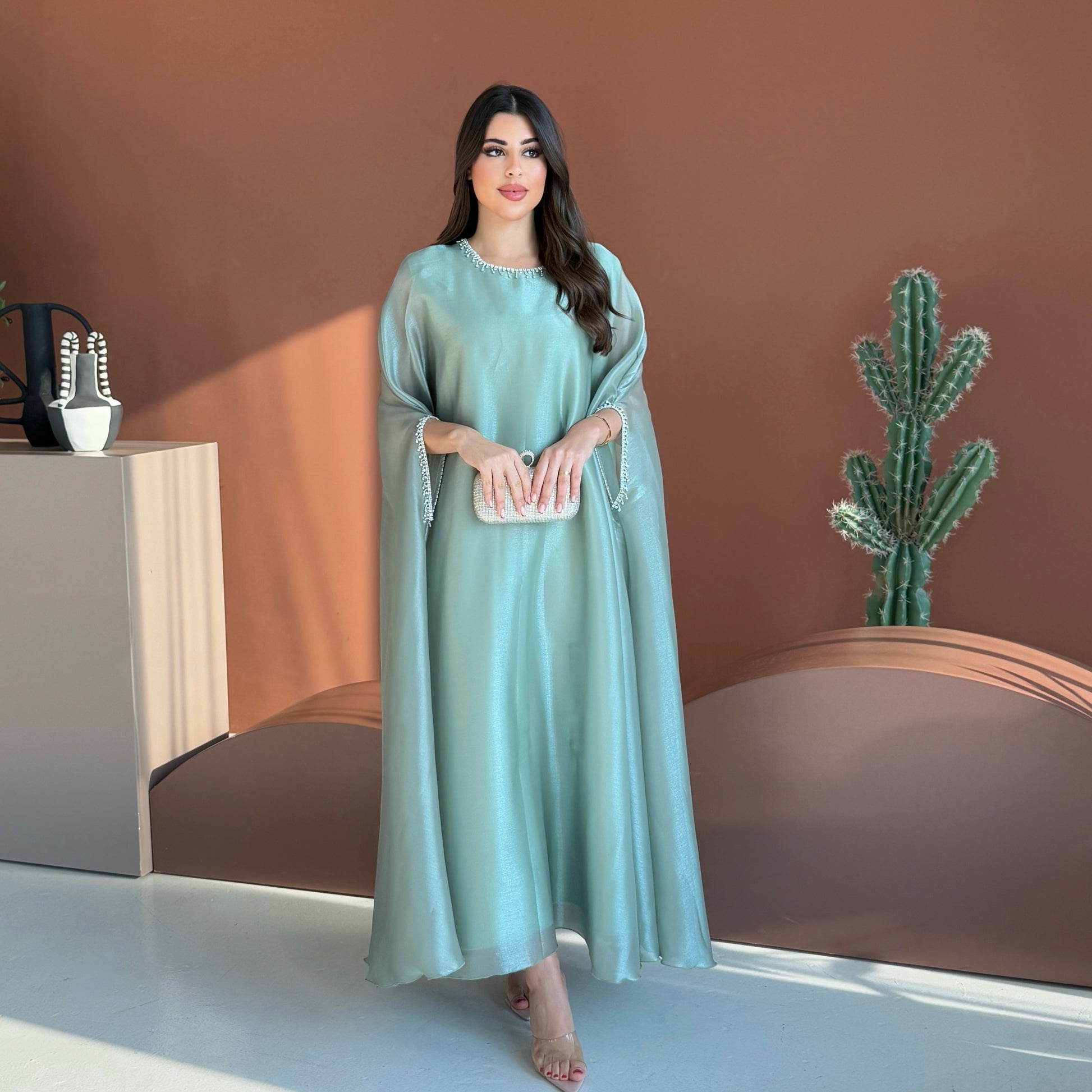 Lulu Organza Turquoise Dress