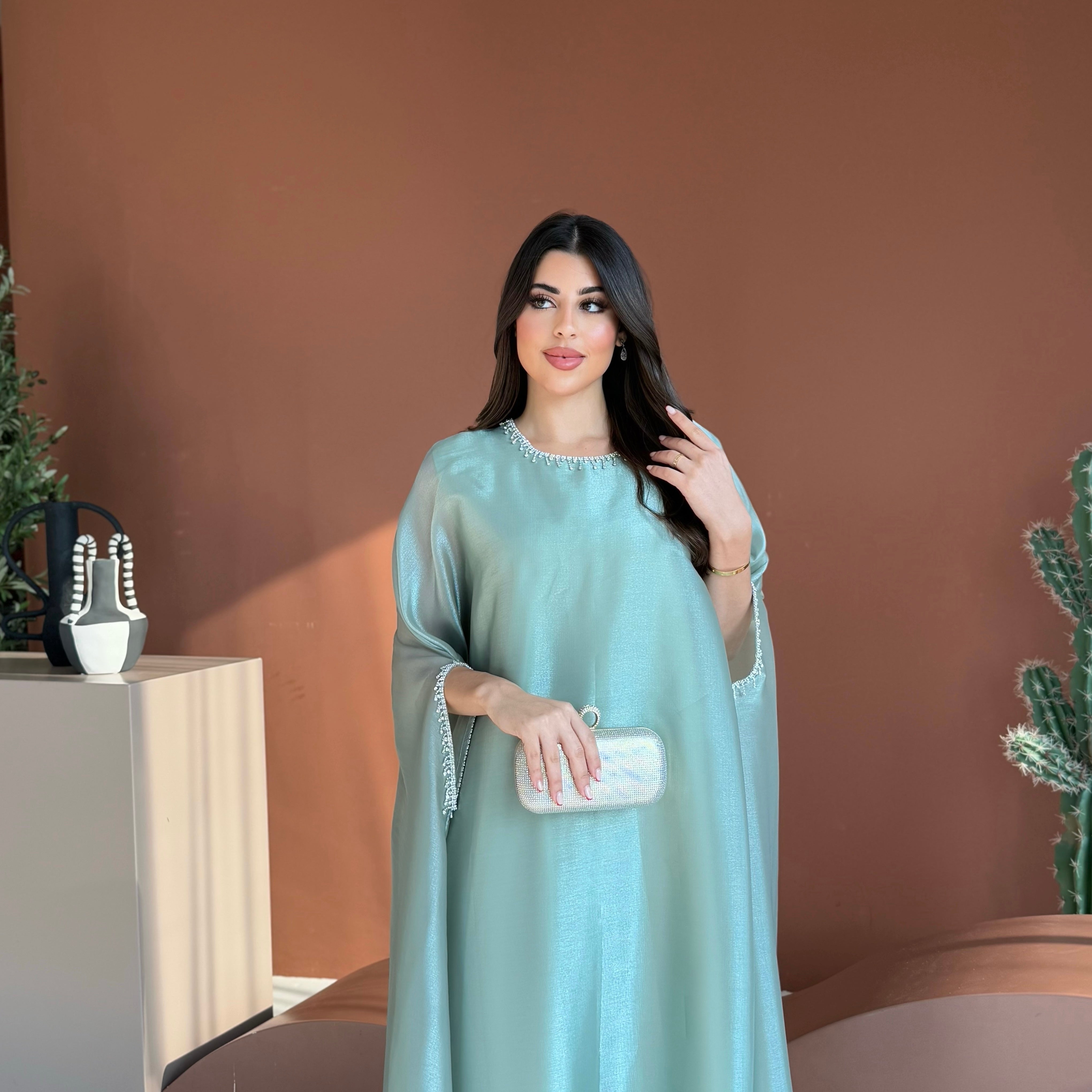 Lulu Organza Turquoise Dress
