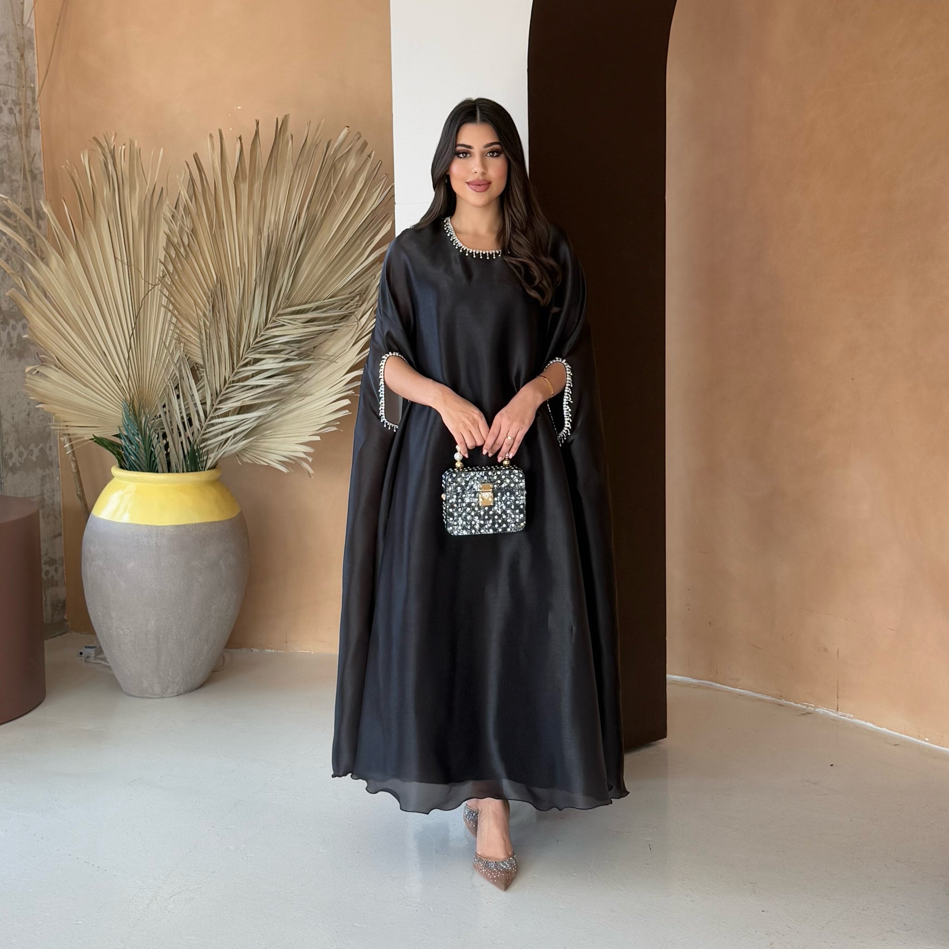 Lulu Organza Black Dress