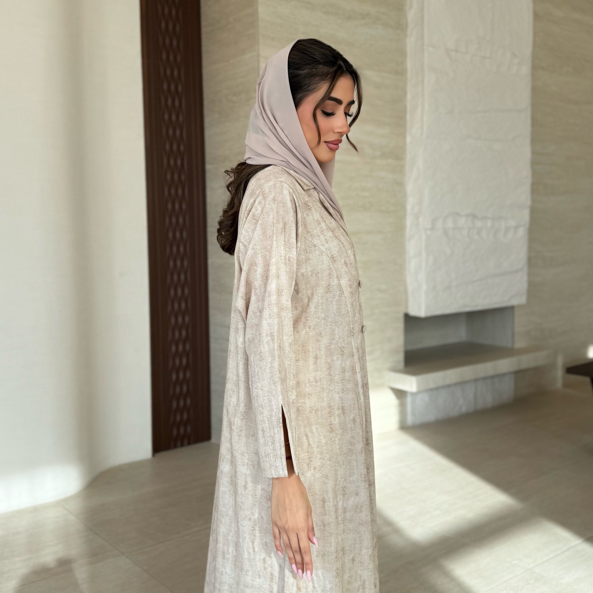 Nawal Beige Abaya