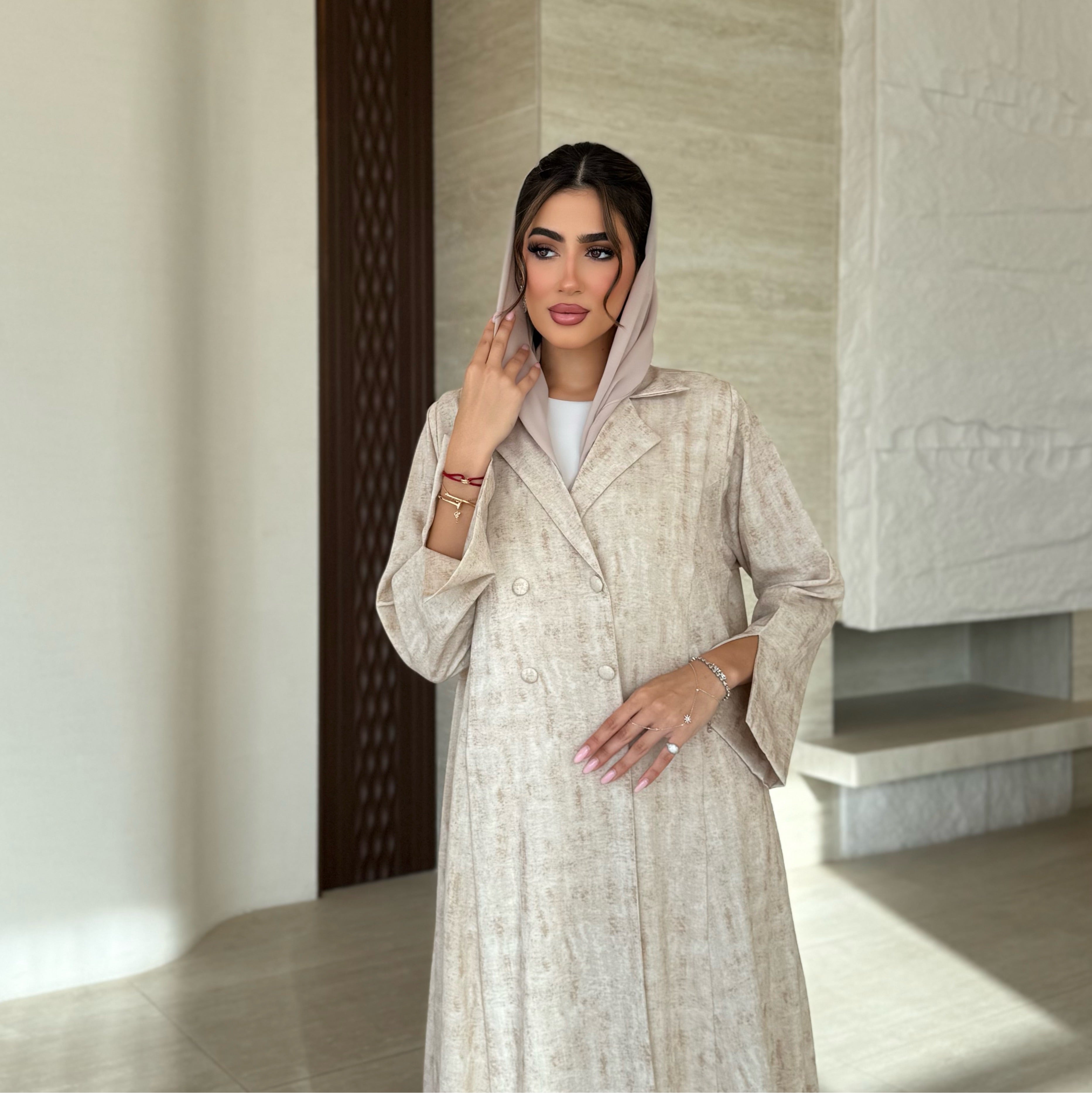 Nawal Beige Abaya