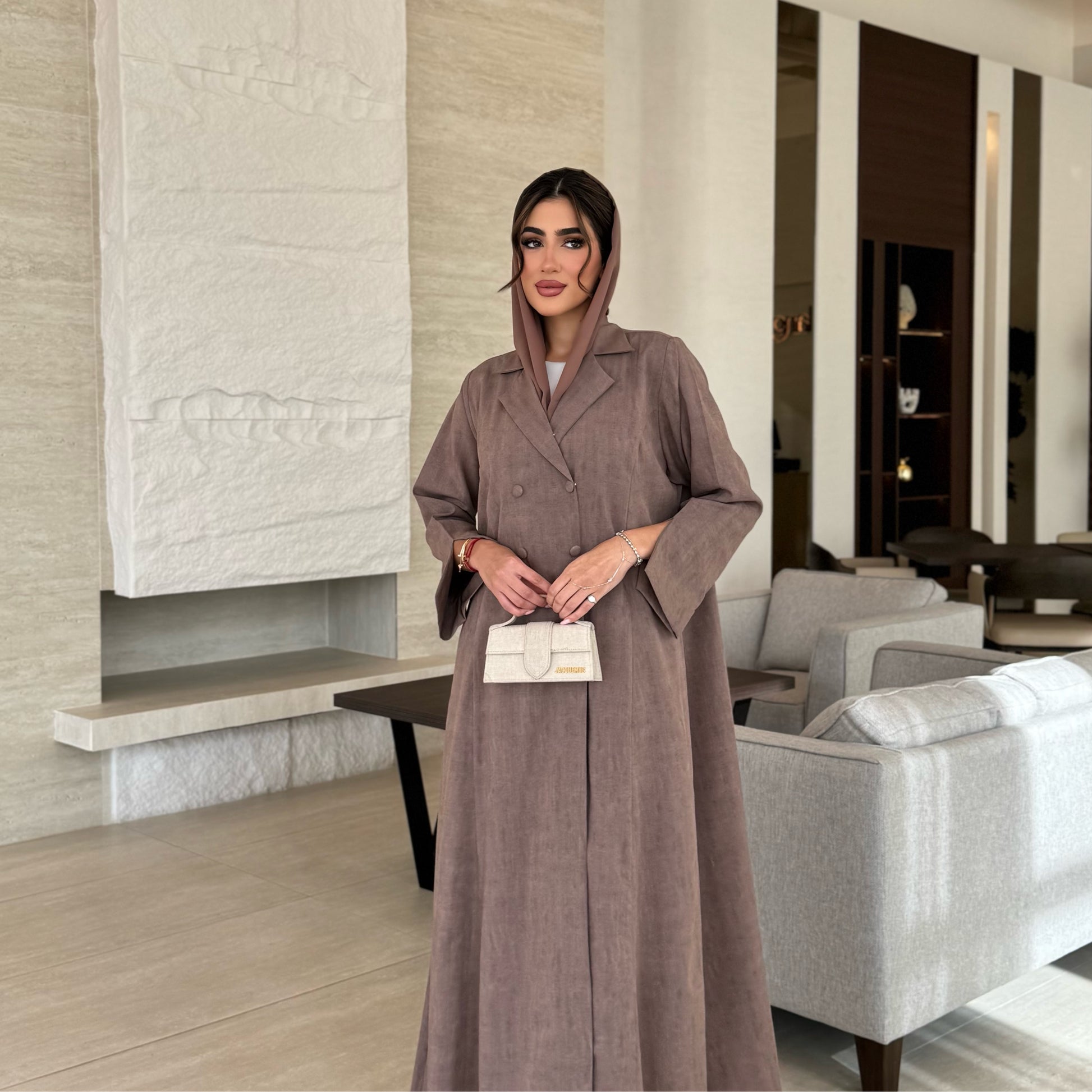 Nawal Brown Abaya