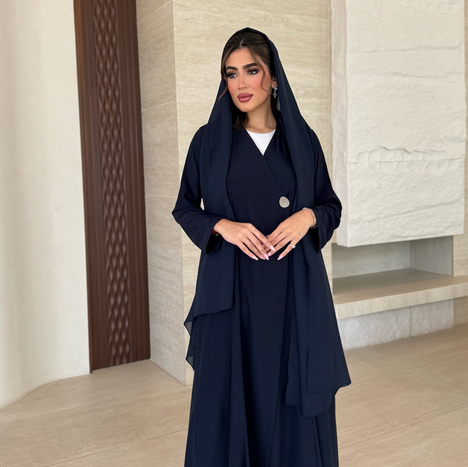Sher Navy Abaya