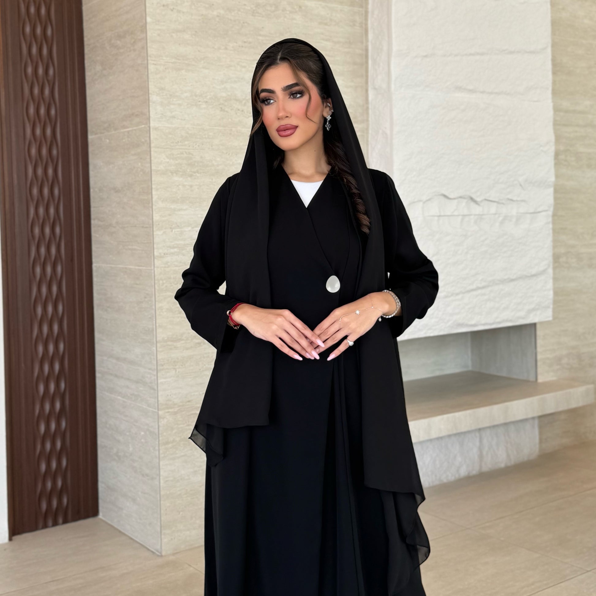 Sher Black Abaya