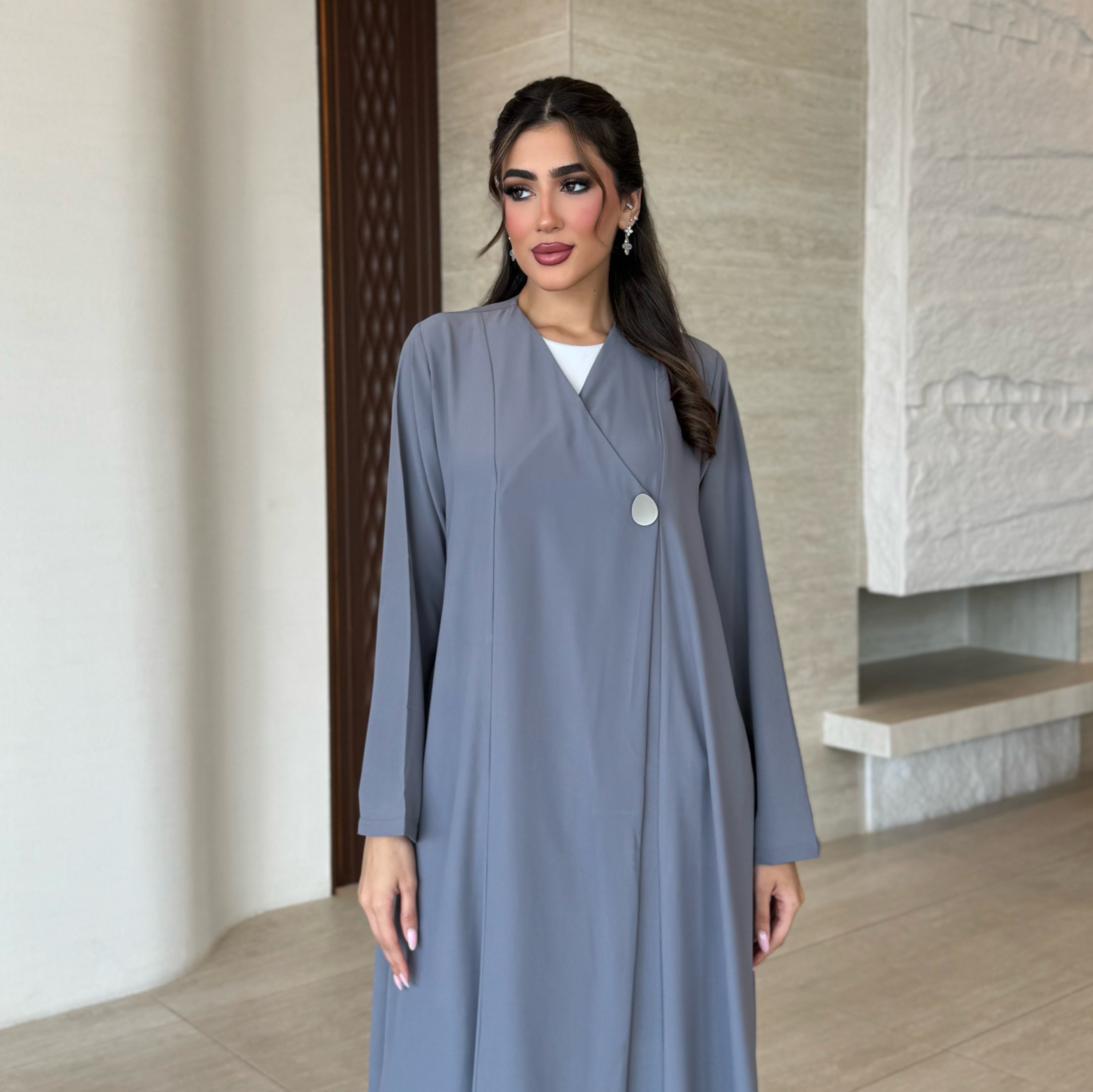 Sher Grey Abaya