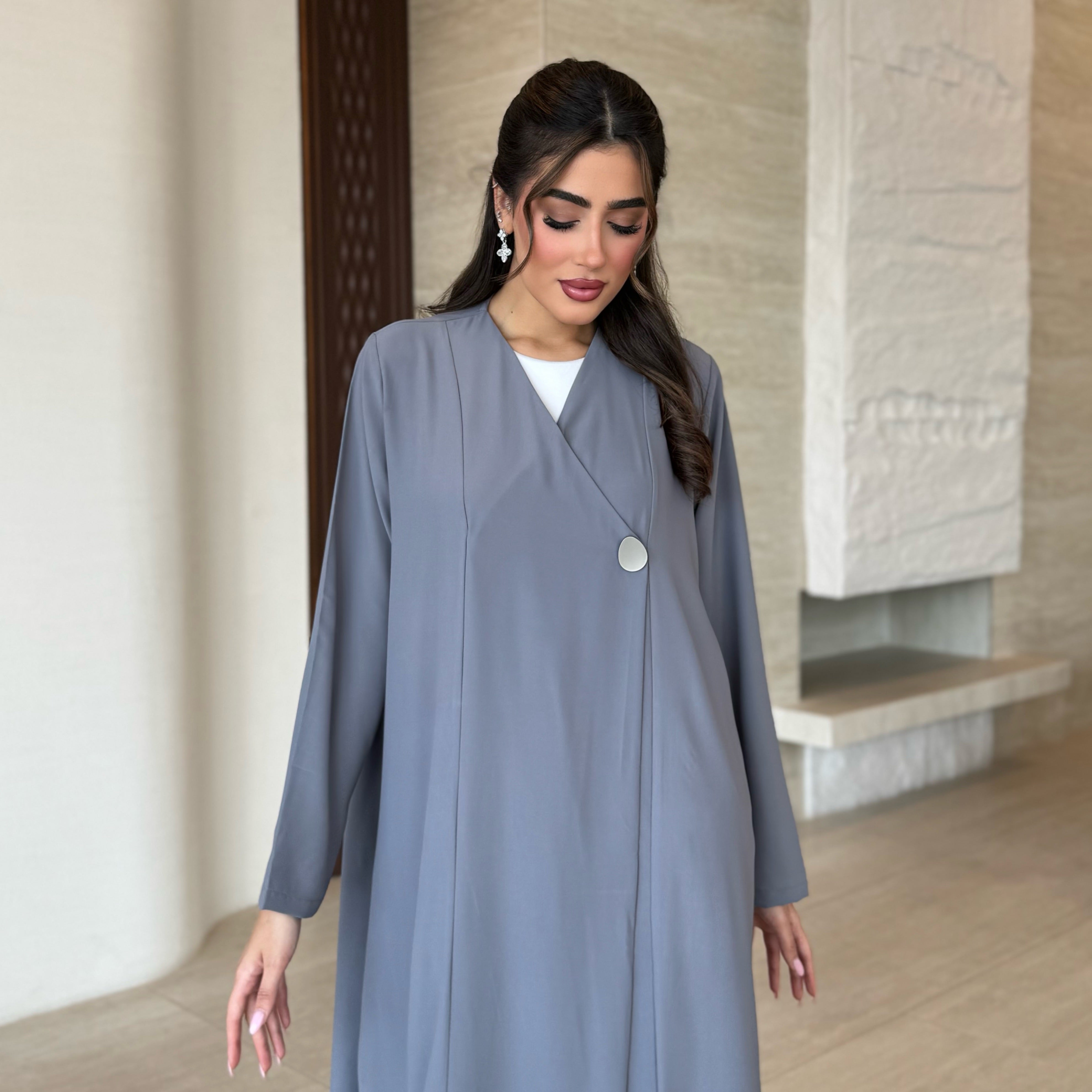 Sher Grey Abaya