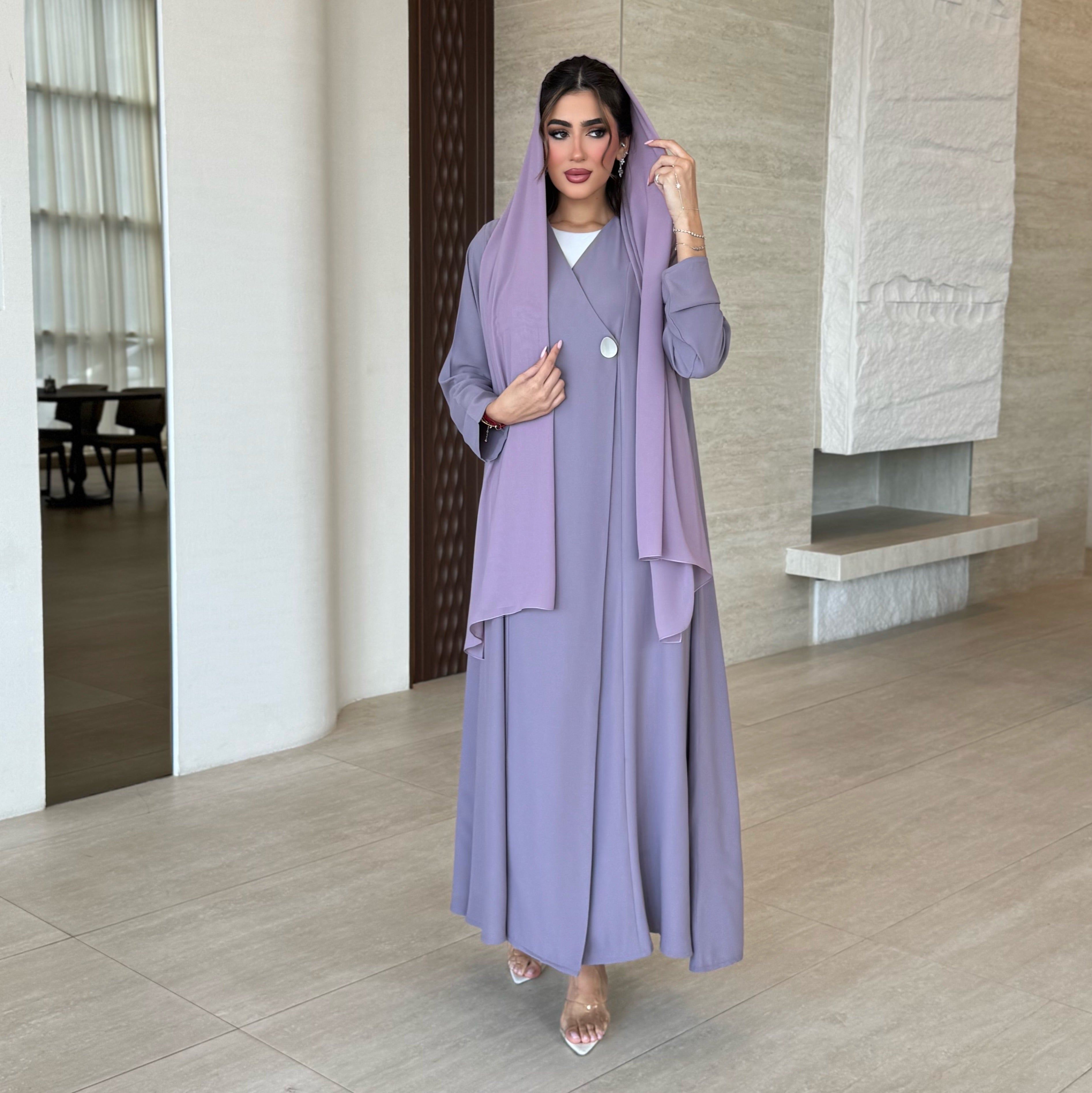 Sher Purple Abaya