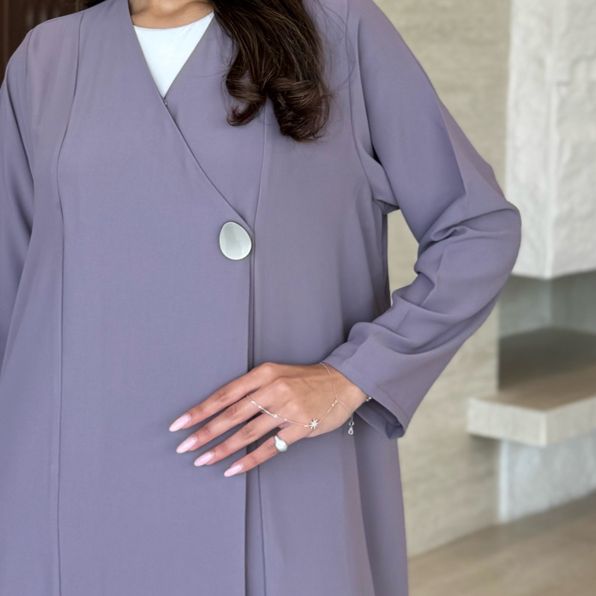 Sher Purple Abaya