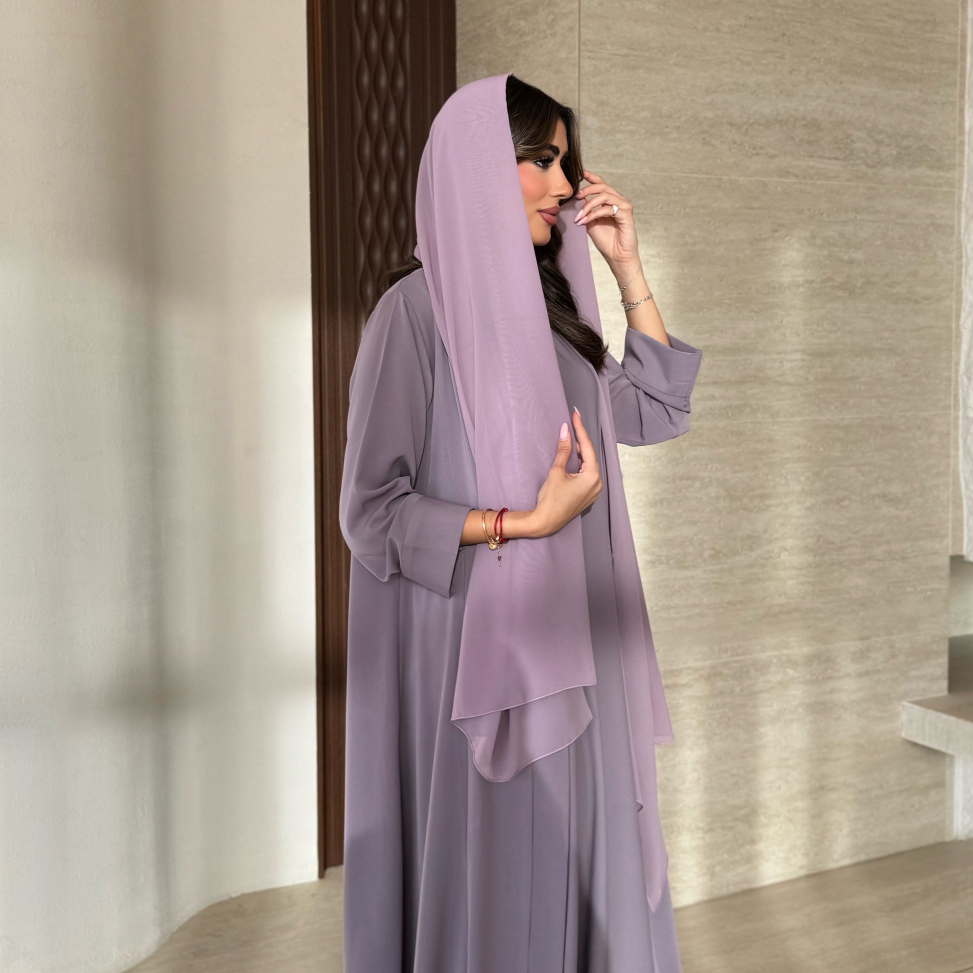 Aziza Purple Abaya