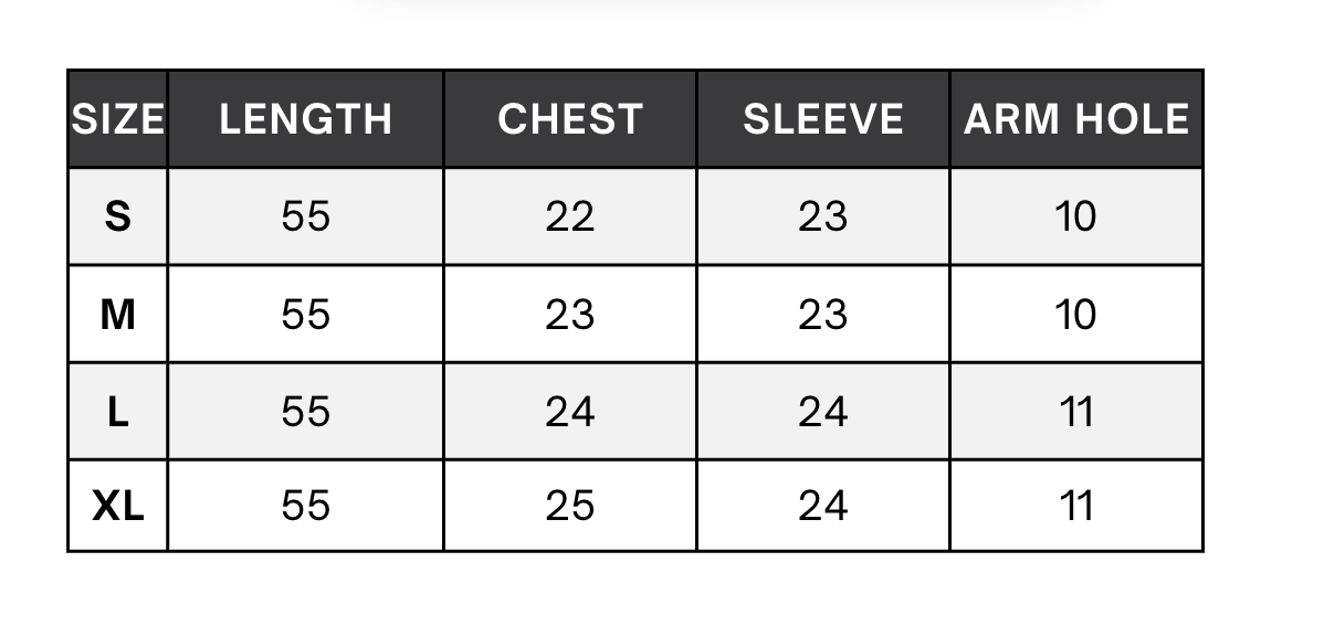 Size Guide