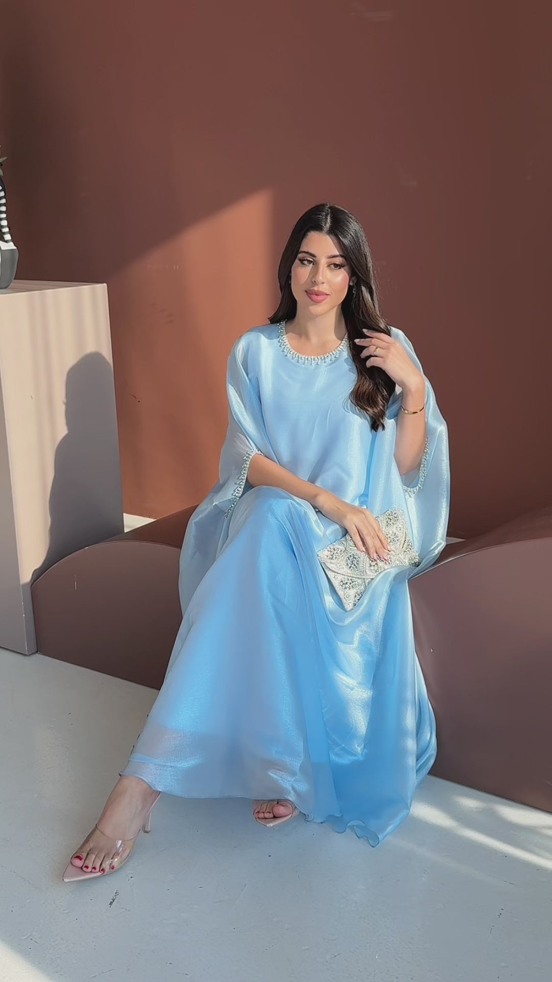 Lulu Organza Baby Blue Dress