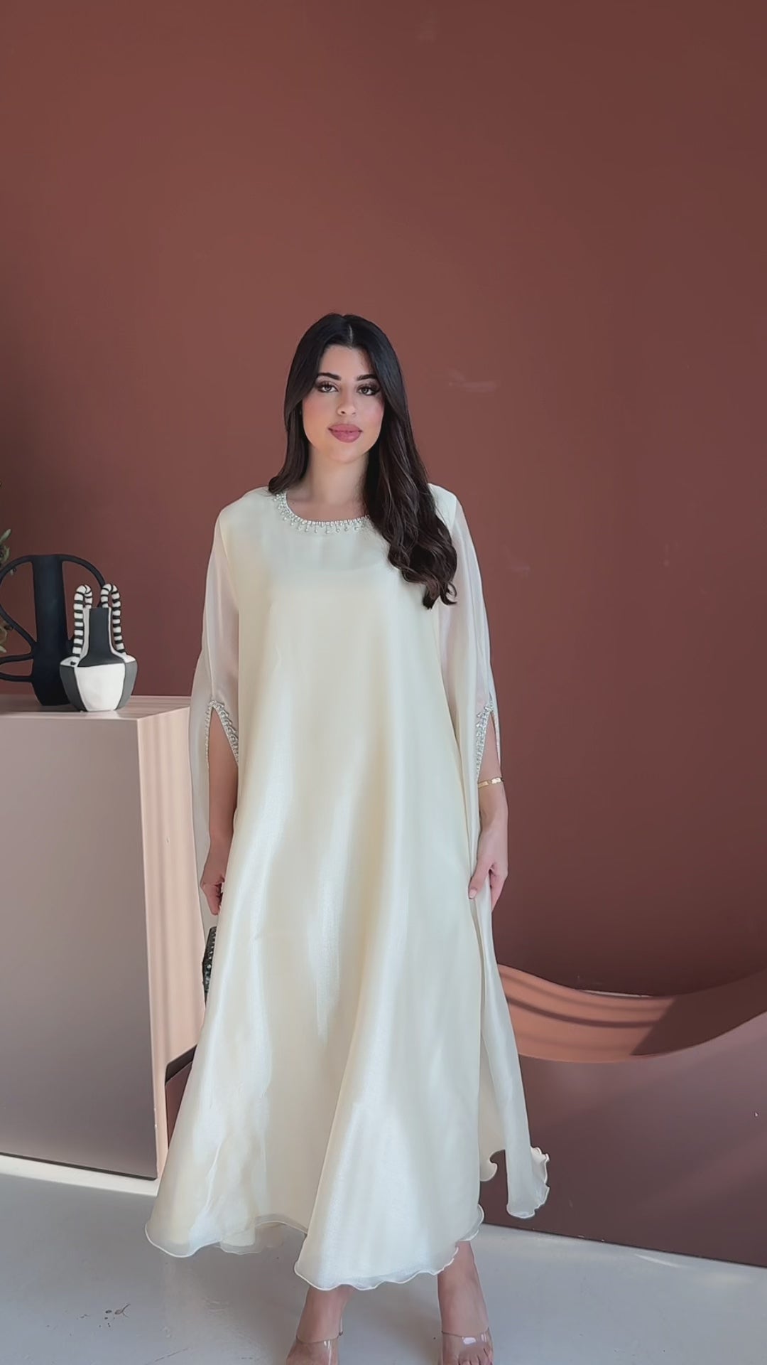 Lulu Organza Off White Dress