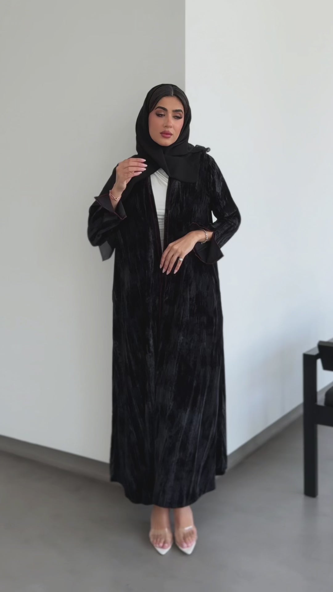 Talia Black Abaya
