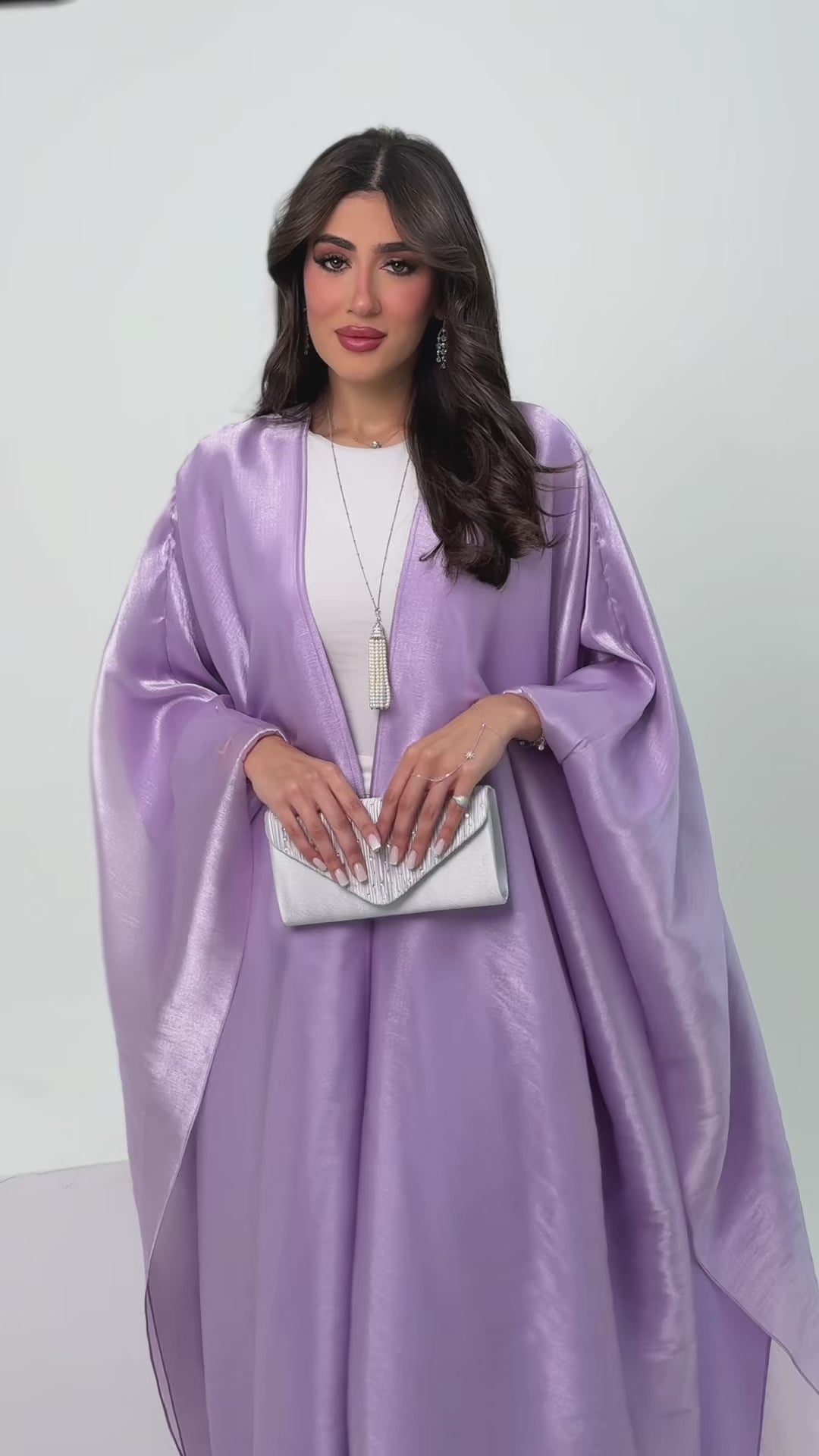 Amira purple Abaya