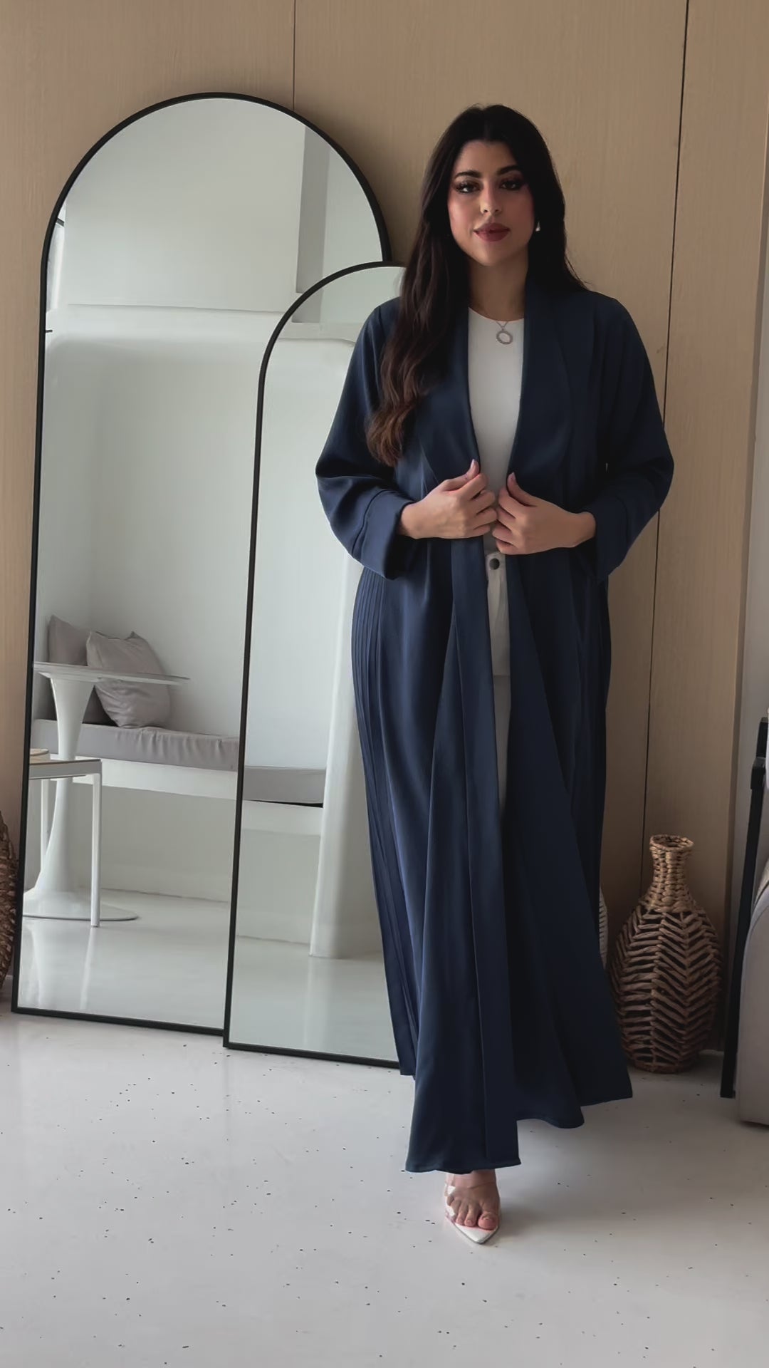 Mirage Navy Blue Abaya