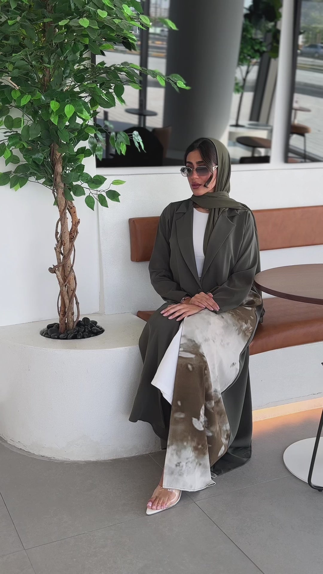 Dalal Olive Green Abaya